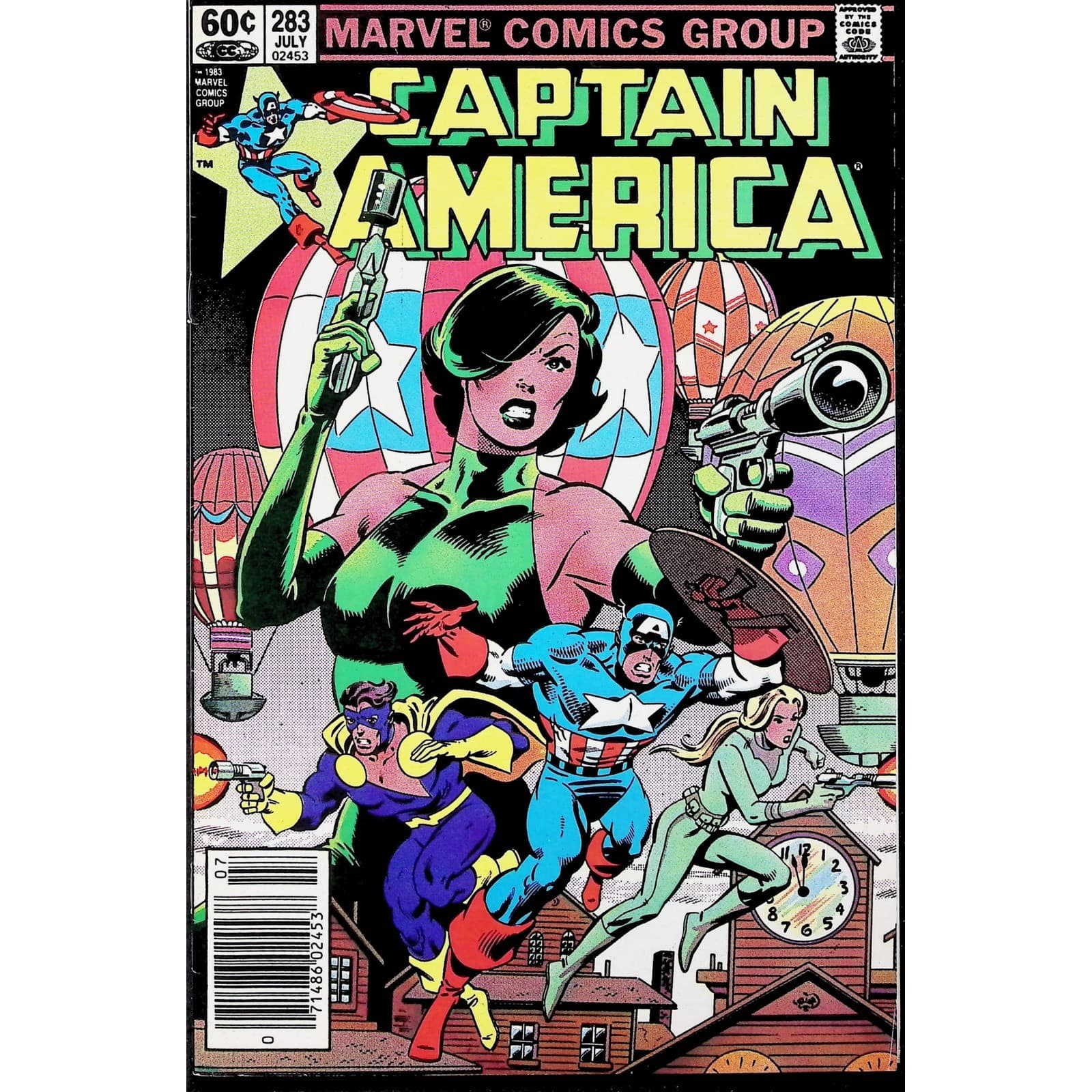 Captain America 2X Comic Lot #269 283 Newsstand 1st App Team America Marvel - Thumbnail 4