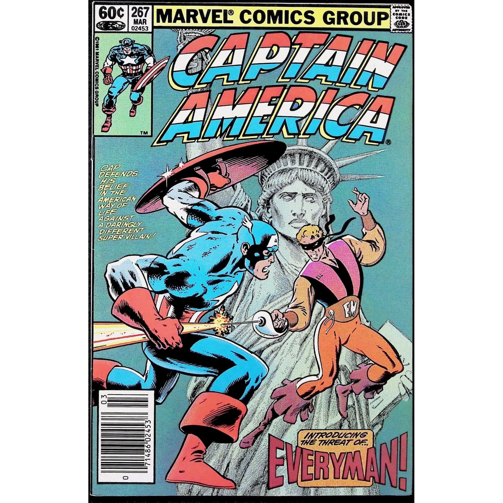 Captain America #265 267 270 3x Comic Lot Newsstand 1st Every-Man Spider-Man - Thumbnail 5