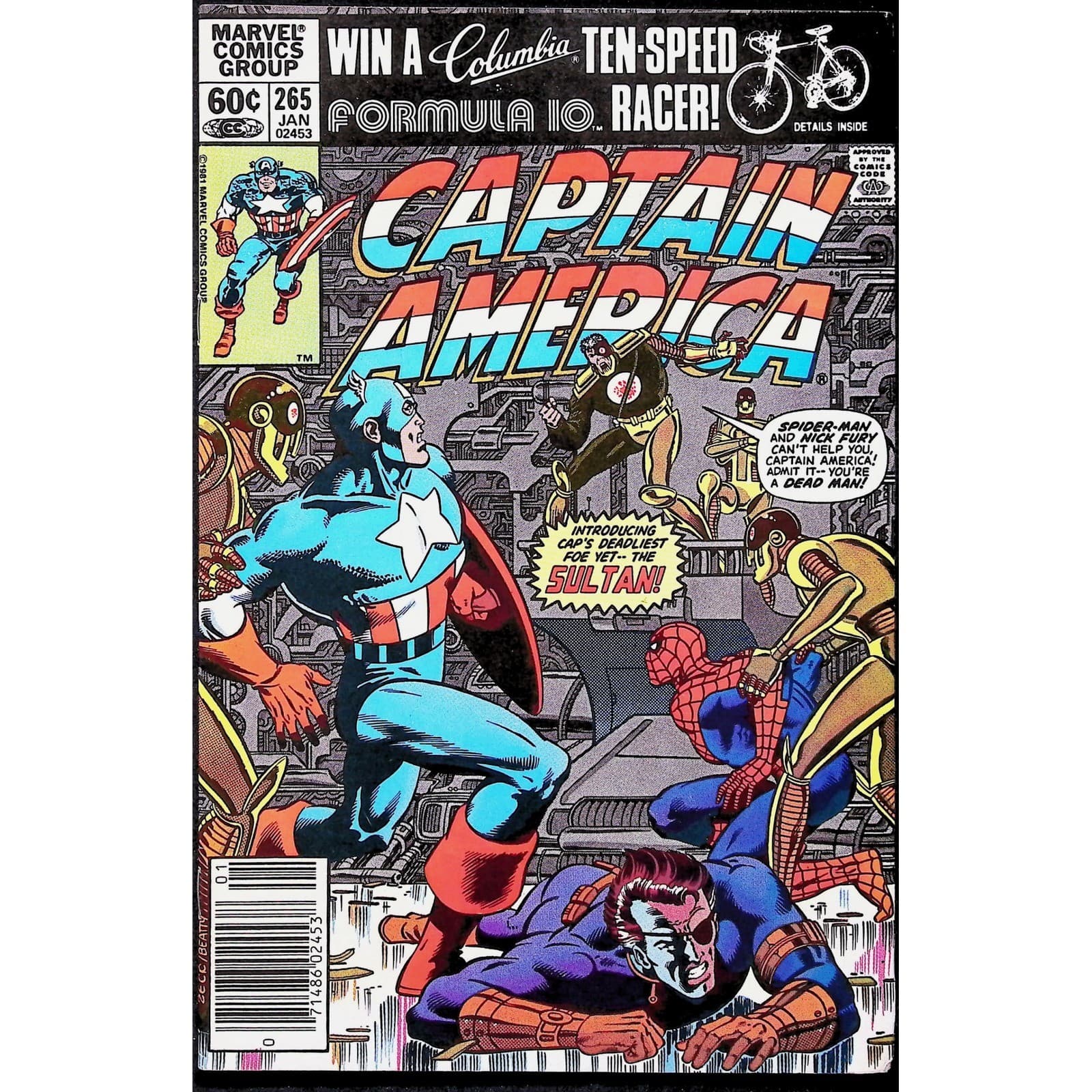 Captain America #265 267 270 3x Comic Lot Newsstand 1st Every-Man Spider-Man - Thumbnail 3