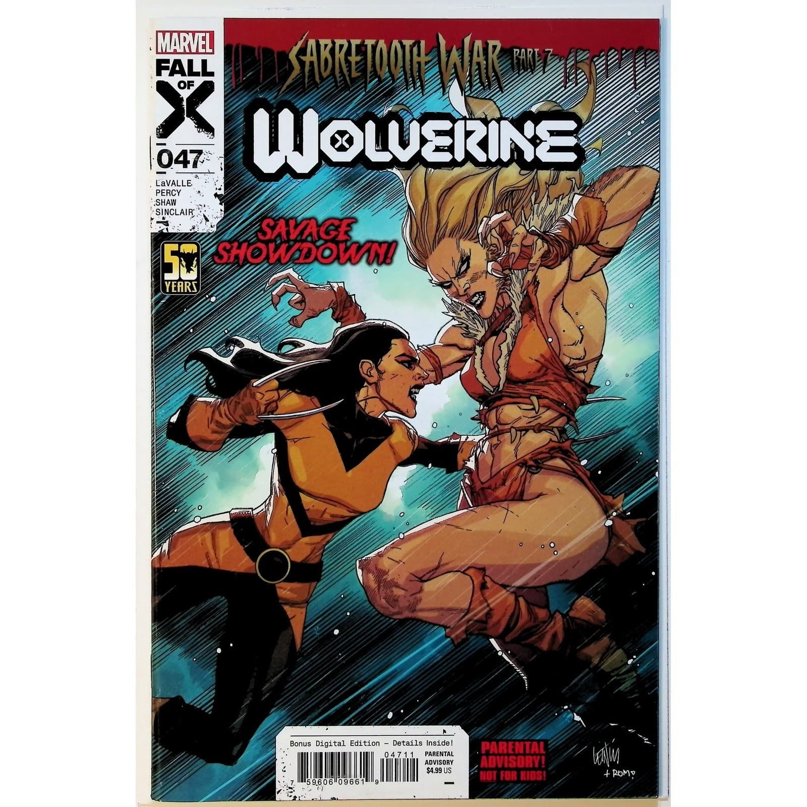 Wolverine 46-50 Sabretooth War Parts 6-10 (Marvel, 2024) X-Men Lot - Thumbnail 4