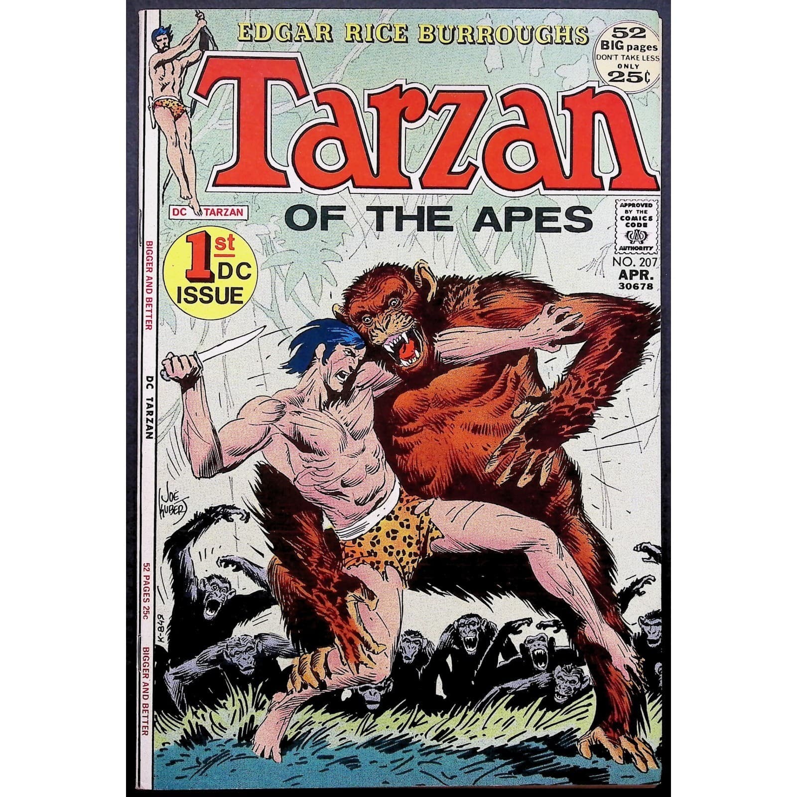 Tarzan #207 & Ka-Zar #1 Lot 1st DC Issue Stan Lee Kubert Kane Bronze Age F - Thumbnail 2