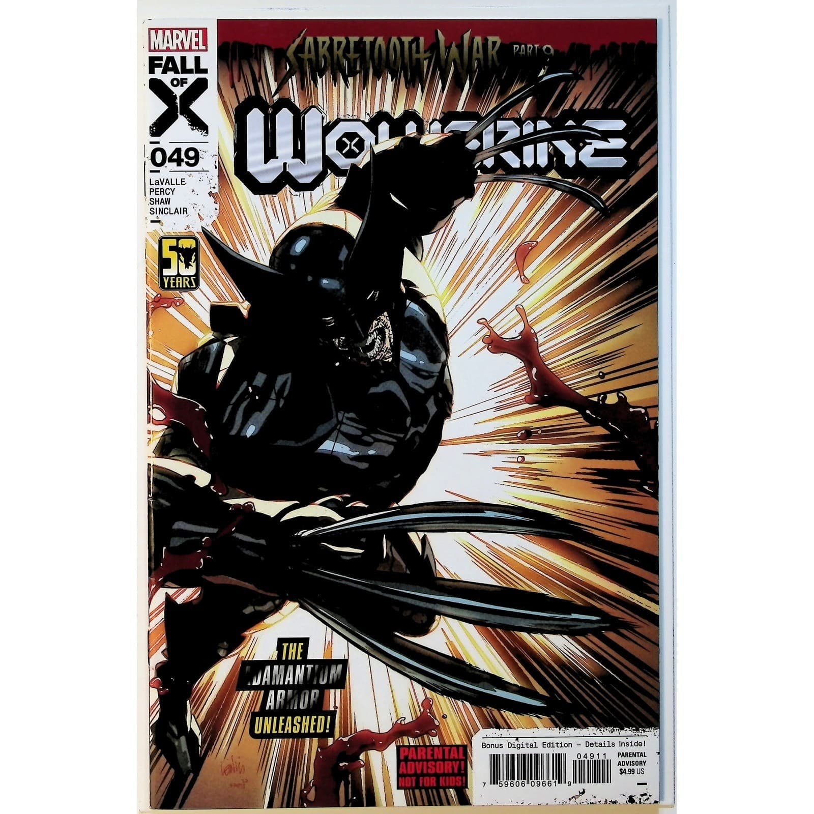 Wolverine 46-50 Sabretooth War Parts 6-10 (Marvel, 2024) X-Men Lot - Thumbnail 5