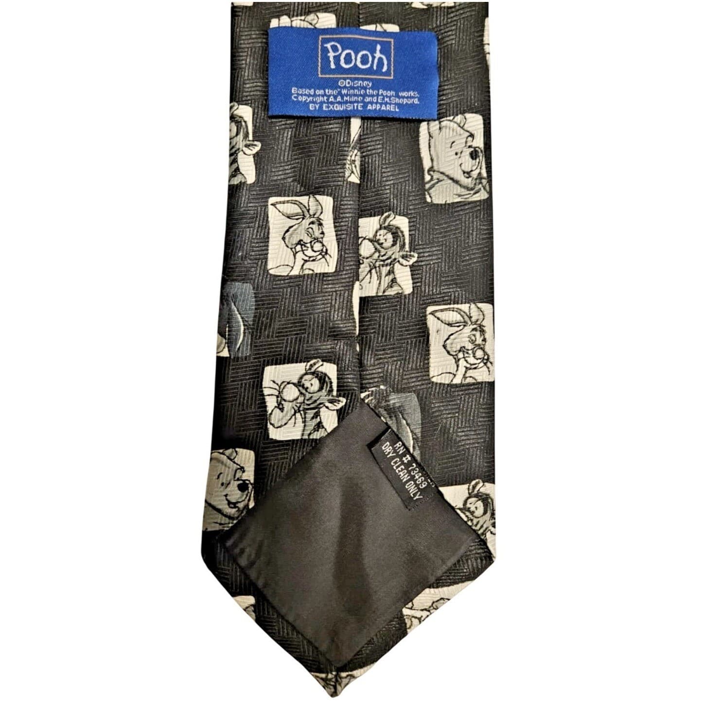 Disney Winnie the Pooh Men's 100% Polyester Neck Tie - Eeyore, Rabbit, Tigger - Thumbnail 2