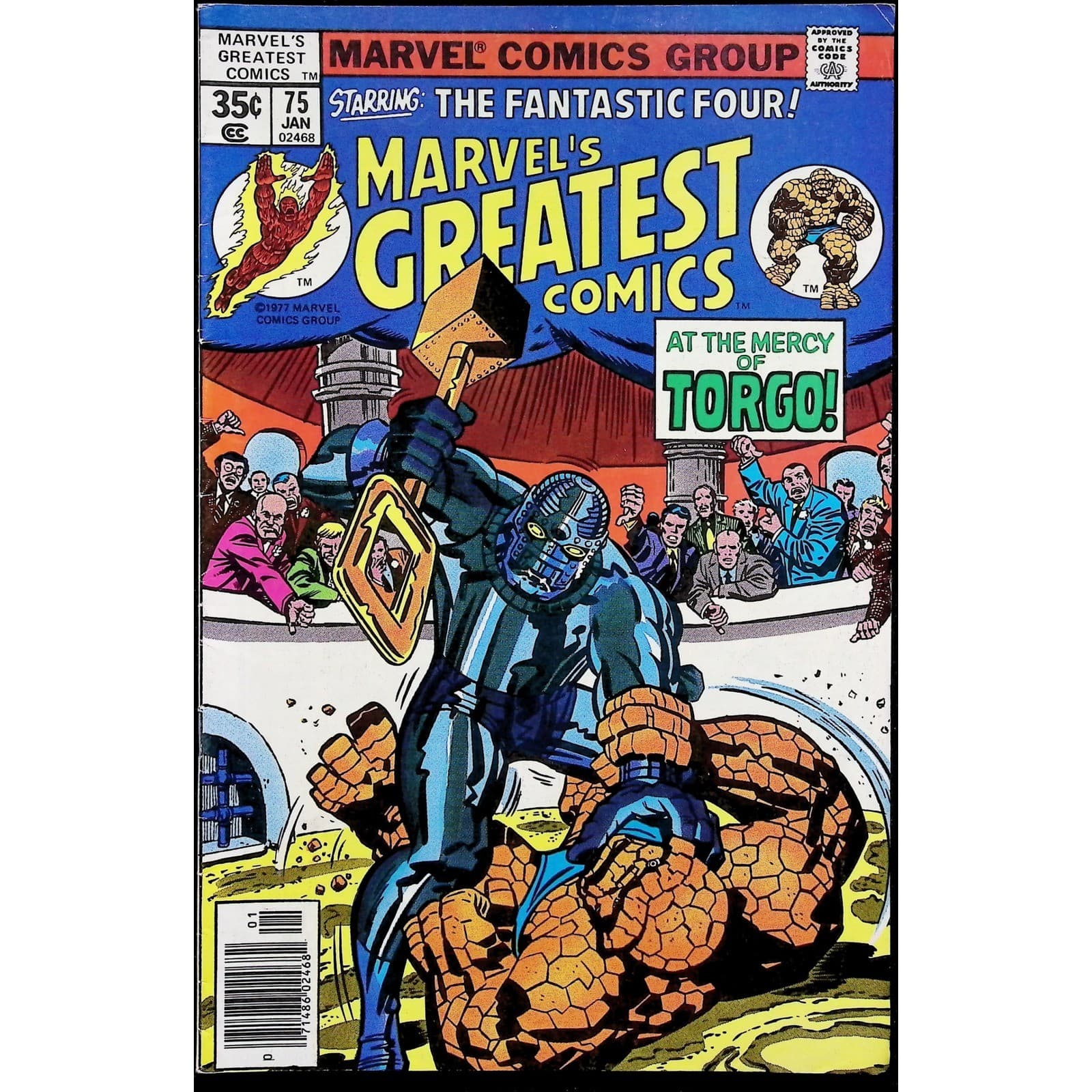 Marvel Comic 4x Lot Marvel's Greatest #72 74 75 Marvel Two-In-One 35 Newsstand - Thumbnail 3