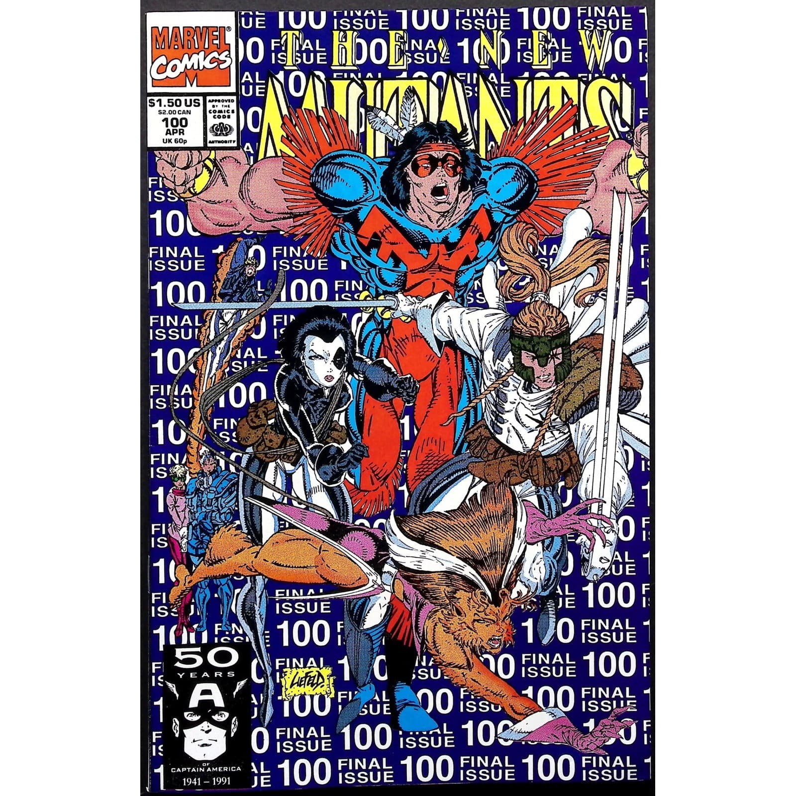New Mutants #94 99 Newsstand 100 Marvel 3x Comic Lot 1st Shatterstar Feral - Thumbnail 4