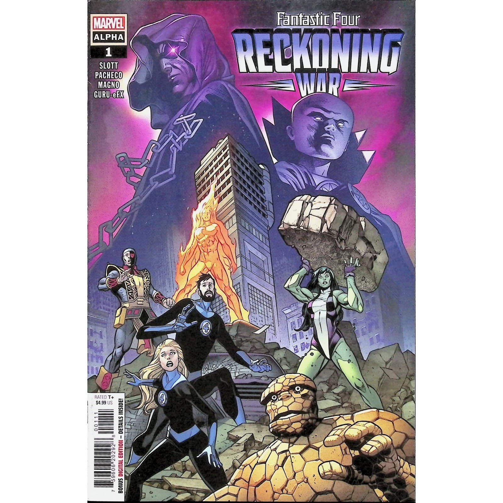 Marvel Comic Lot Fantastic Four Reckoning War #1 45 Alpha 1 Prodigal Sun - Thumbnail 4