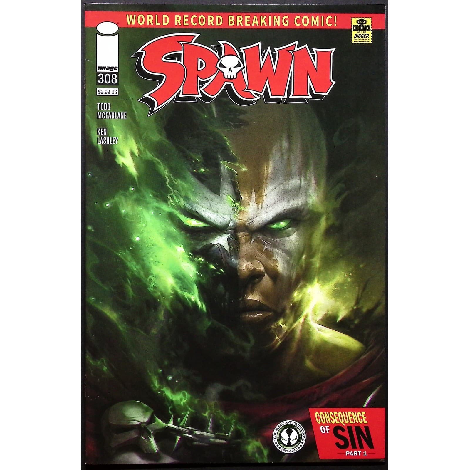 Spawn #308 Spawn's Universe 1 Image 2021 Campbell Lashley Variant NM Lot - Thumbnail 2