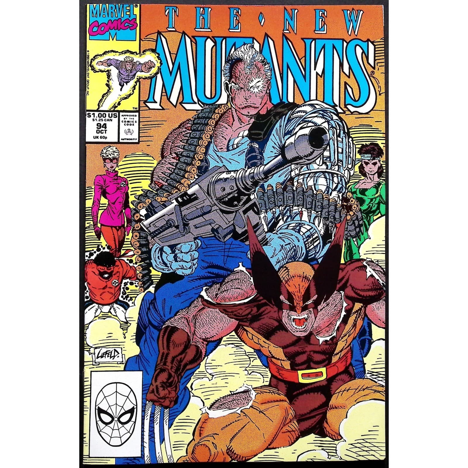 New Mutants #94 99 Newsstand 100 Marvel 3x Comic Lot 1st Shatterstar Feral - Thumbnail 2