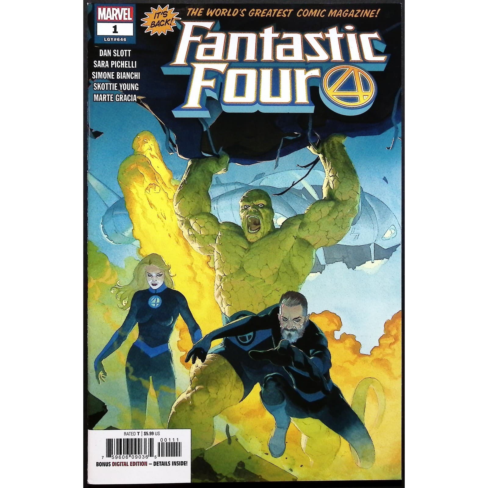 Fantastic Four 4x Comic Lot #1 28 Marvel Artgerm Joe Quesada Alien Variant - Thumbnail 4
