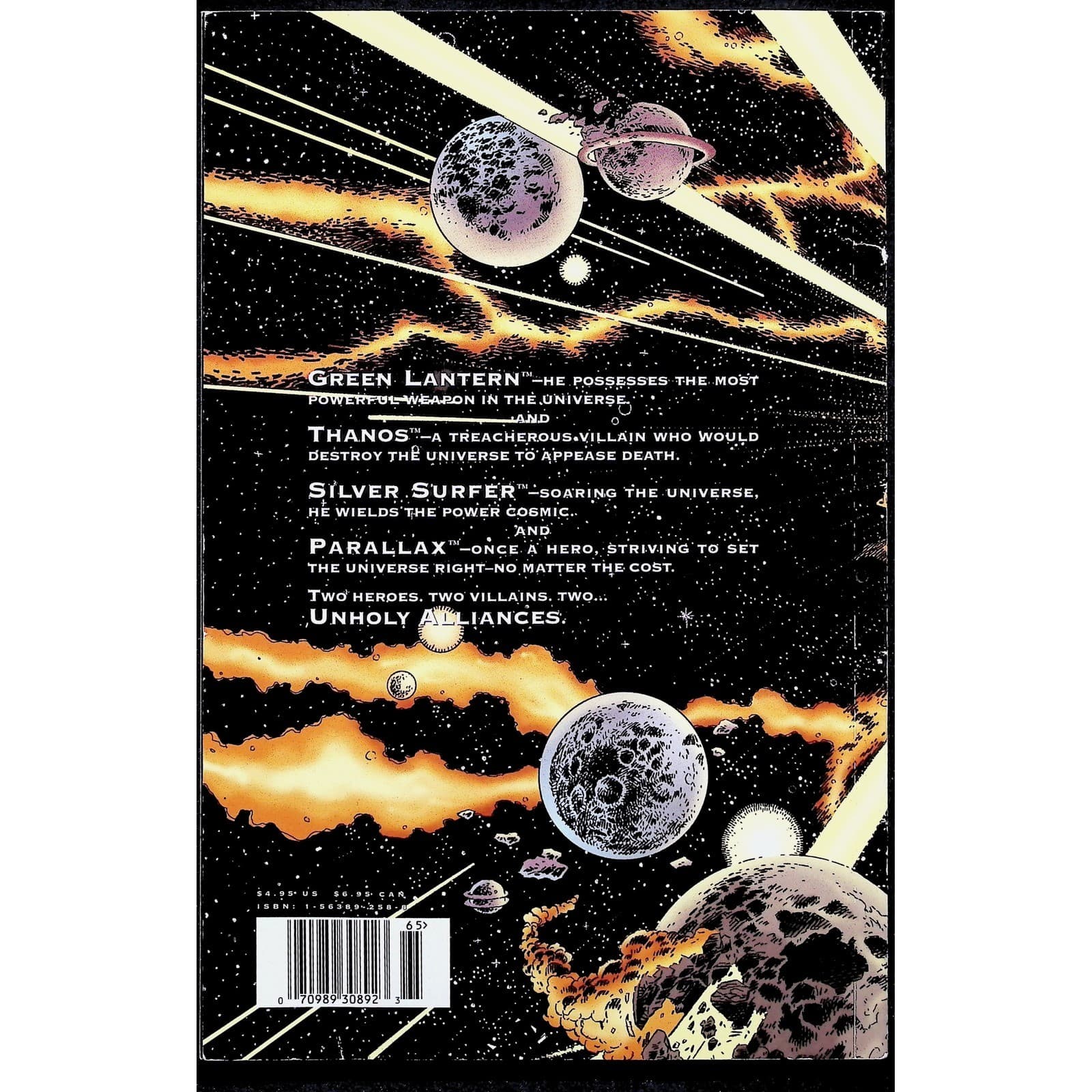 DC Comics Green Lantern Silver Surfer #1 Unholy Alliances Thanos Parallax VF- - Thumbnail 2
