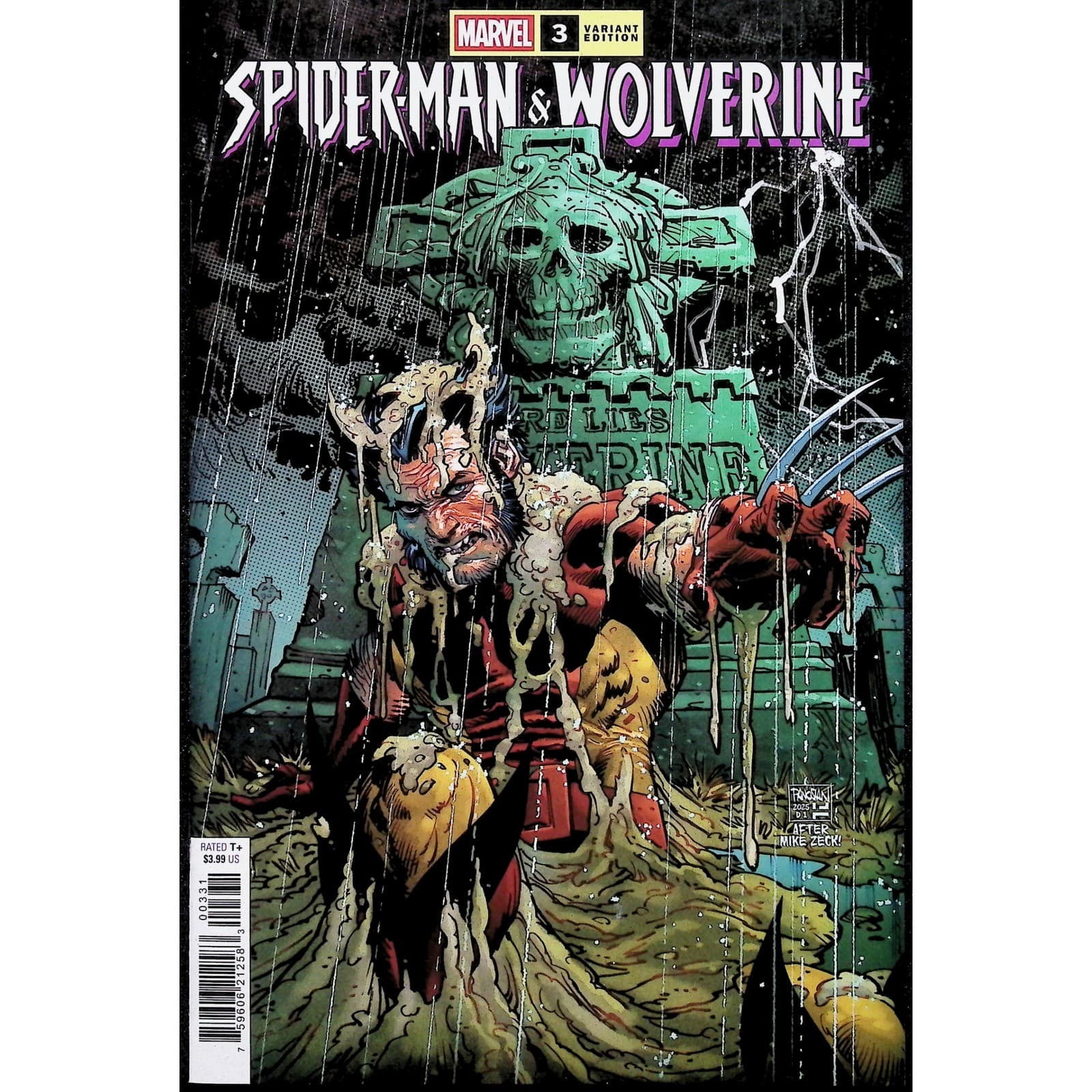 Spider-Man & Wolverine 3 Zeck Homage 7 Logan Black White Blood #1 3x Comic Lot - Thumbnail 4