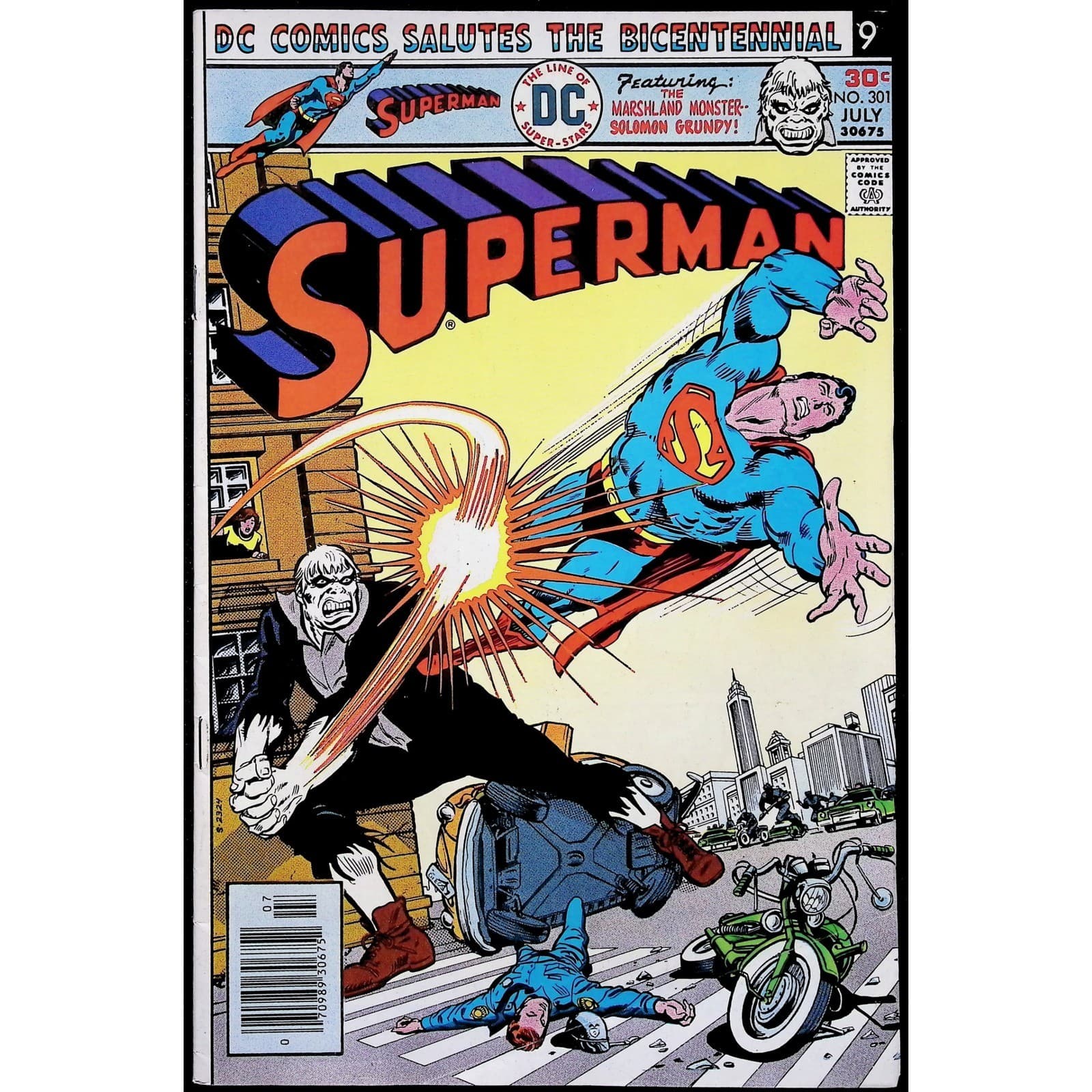 Superman 301 Solomon Grundy 14 Newsstand Lot John Byrne DC Comics VF- - Thumbnail 2