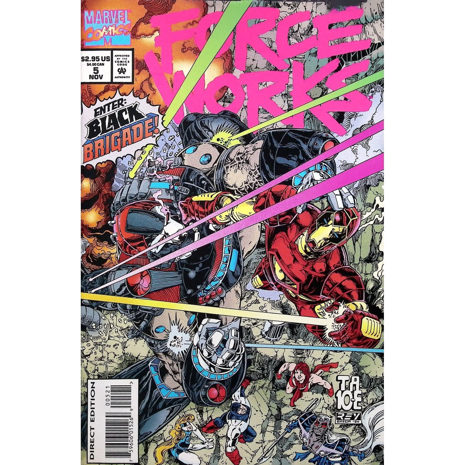 Marvel Comic Lot Force Works No. 1-9 Iron Man Scarlet Witch #1 - Thumbnail 2