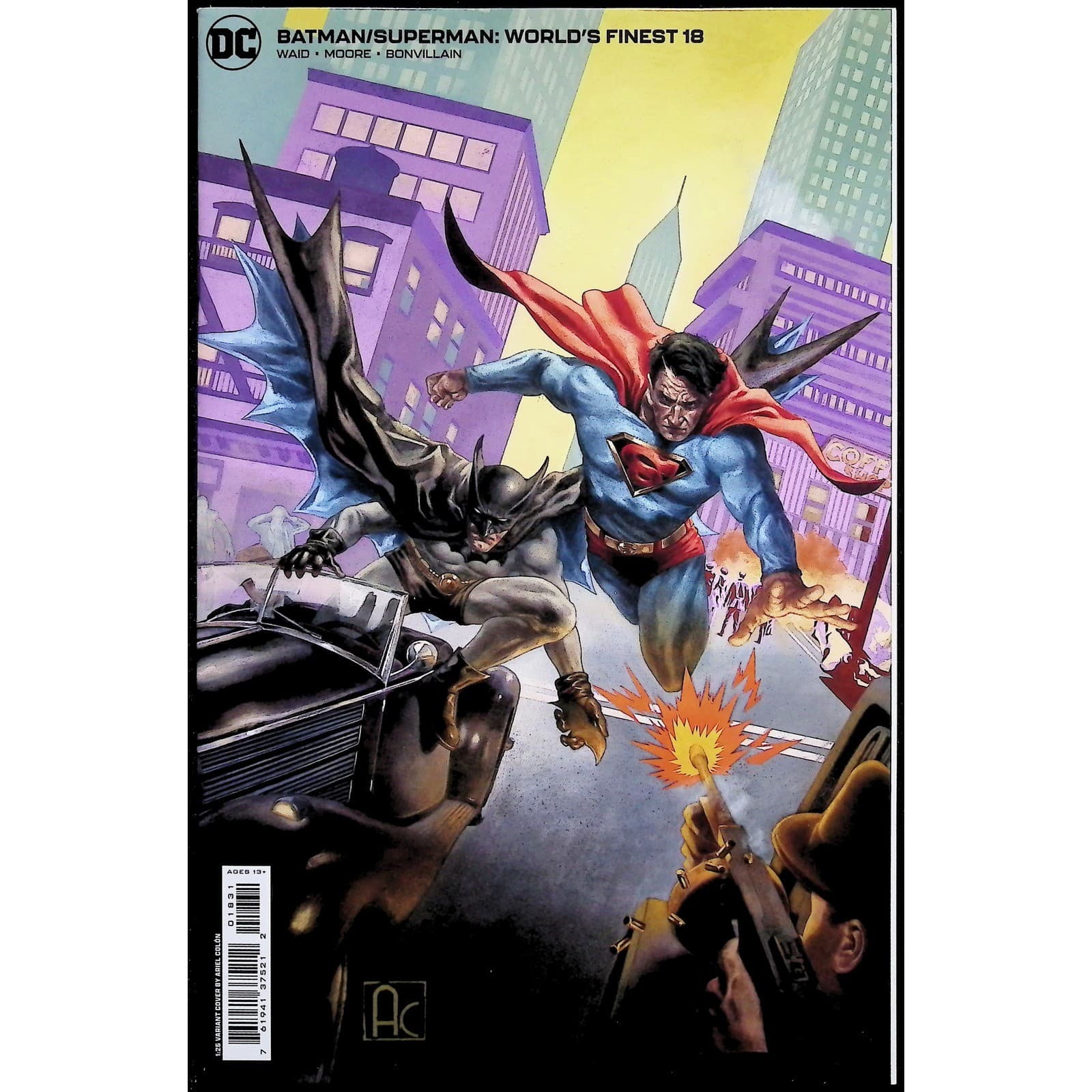 Batman Superman #14 75th Anniversary Variant World's Finest #18 1:25 Colon NM - Thumbnail 3