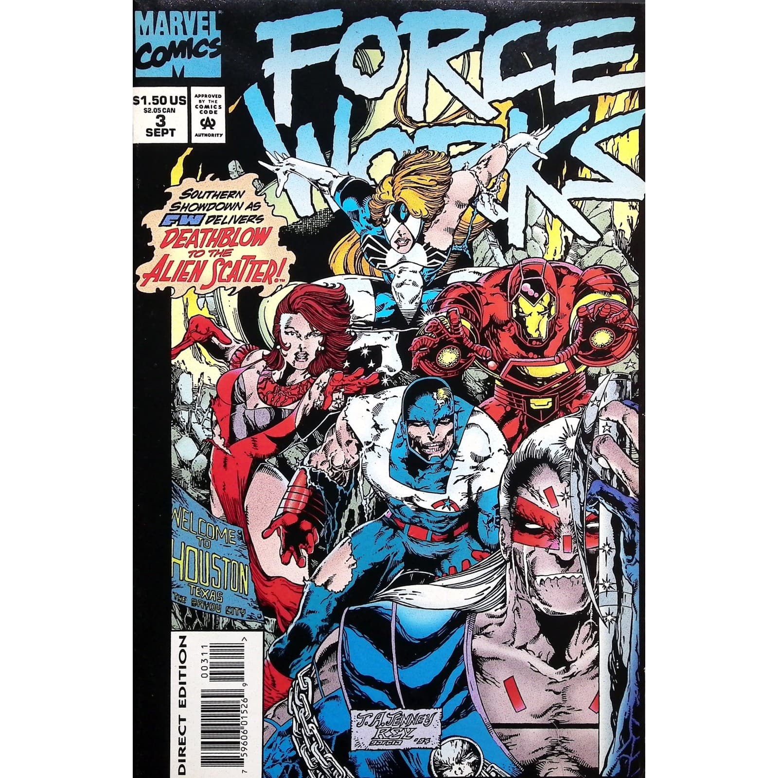 Marvel Comic Lot Force Works No. 1-9 Iron Man Scarlet Witch #1 - Thumbnail 3