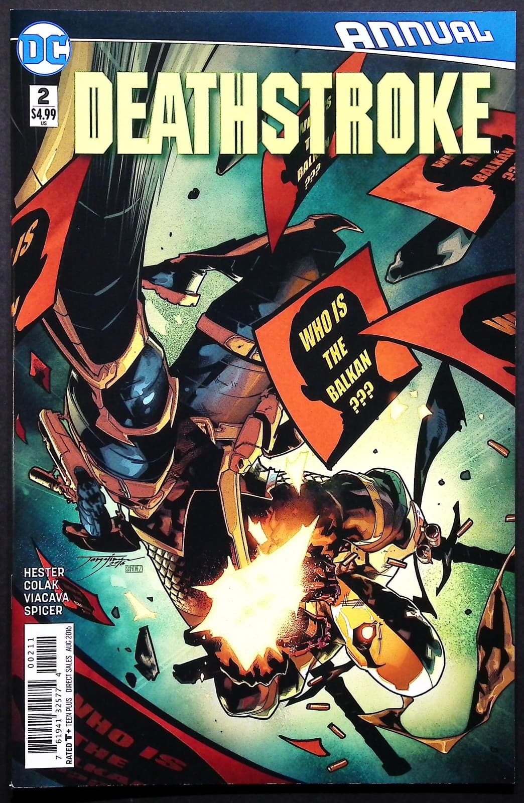 Deathstroke DC Comic Book 12x Lot #11-20 Annual #2 Looney Tunes Variant Harley - Thumbnail 3