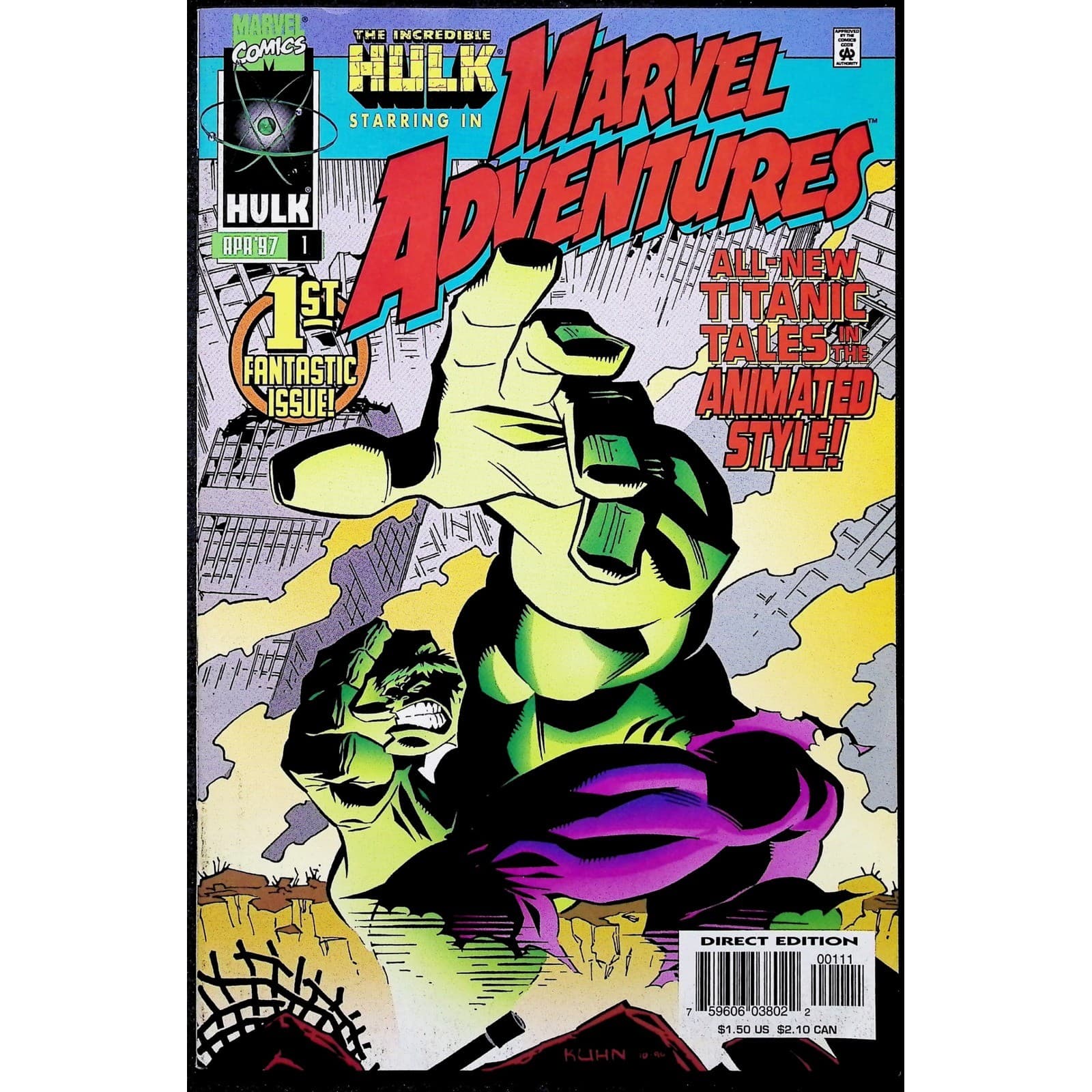 Marvel Adventures #1 Hulk The End 2099 Spirits of Violence NM 4x Comic Book Lot - Thumbnail 3