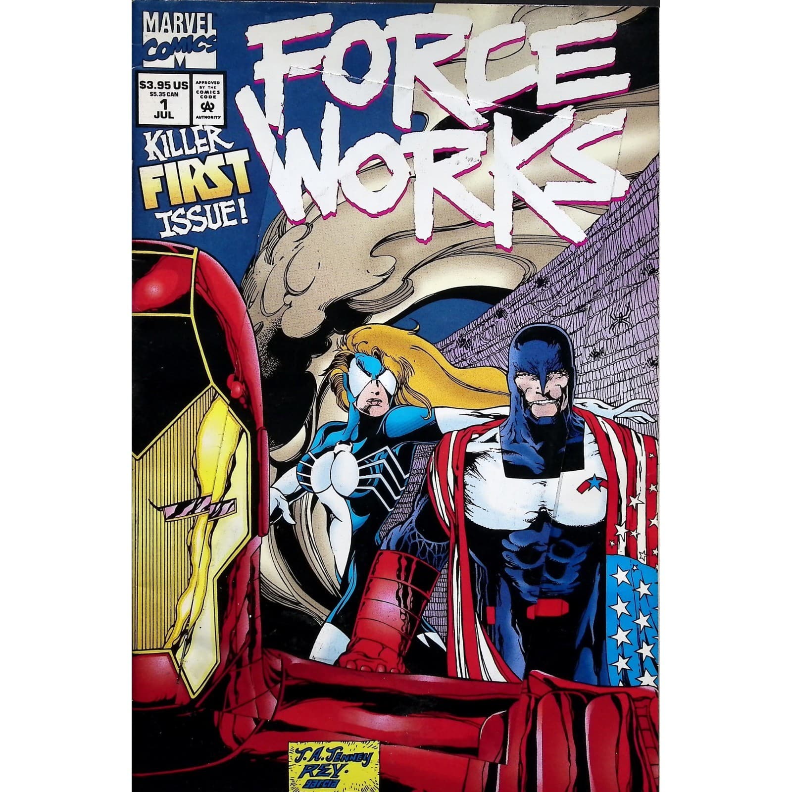 Marvel Comic Lot Force Works No. 1-9 Iron Man Scarlet Witch #1 - Thumbnail 10