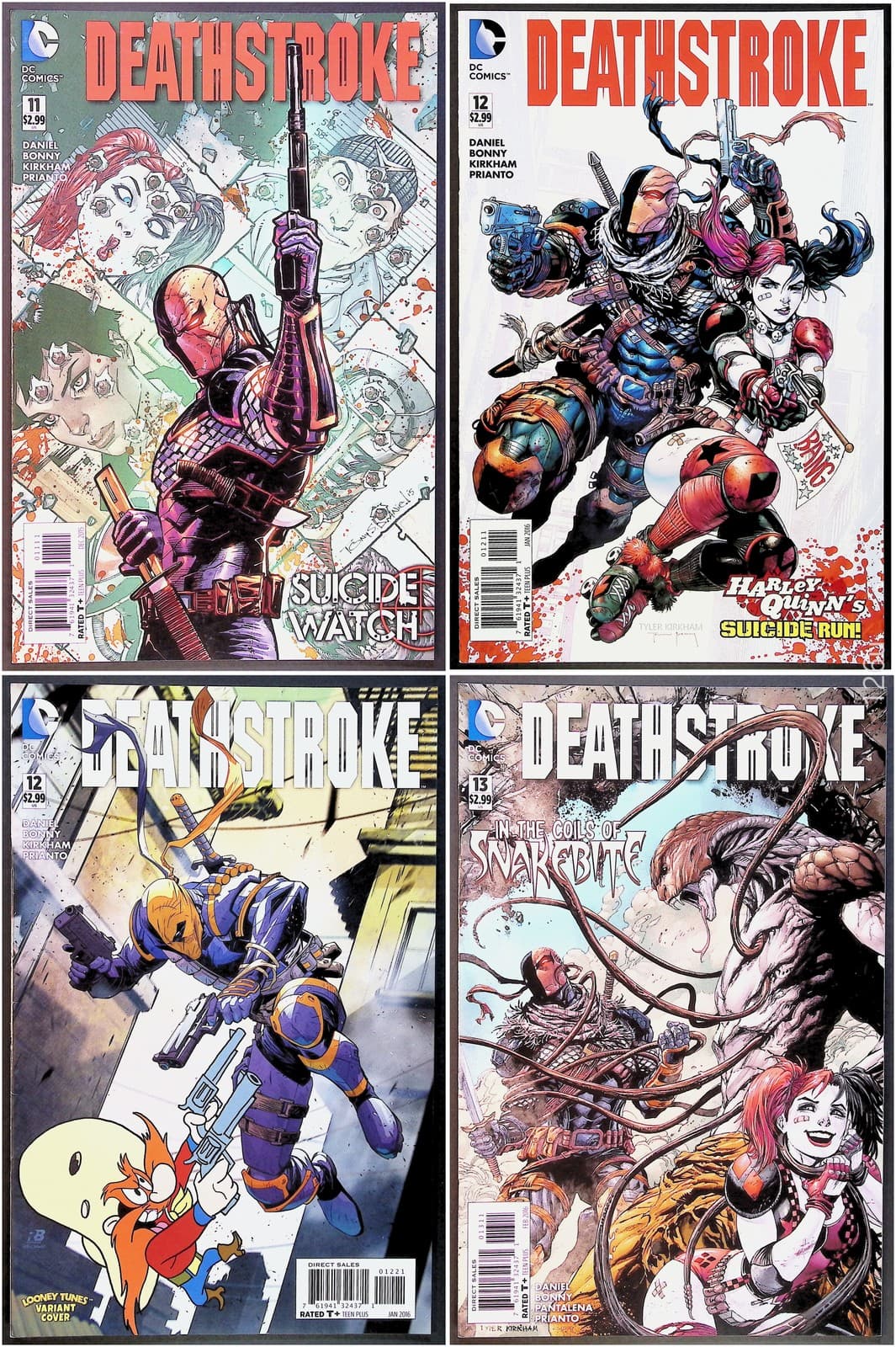 Deathstroke DC Comic Book 12x Lot #11-20 Annual #2 Looney Tunes Variant Harley - Thumbnail 2