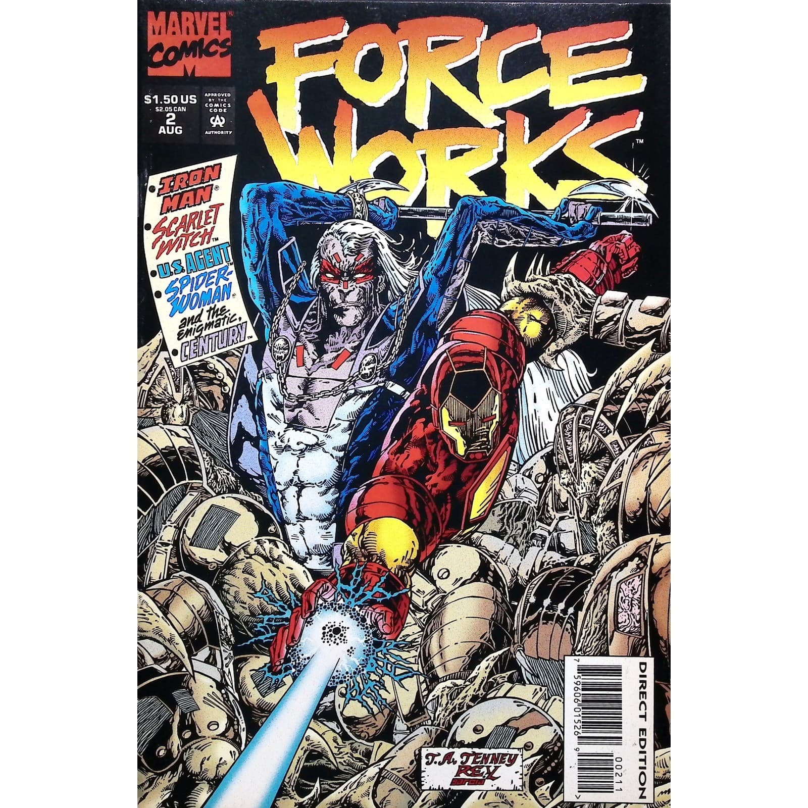 Marvel Comic Lot Force Works No. 1-9 Iron Man Scarlet Witch #1 - Thumbnail 9
