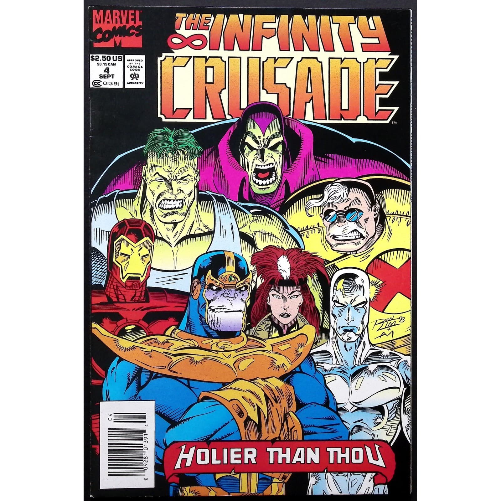 Marvel The Infinity Crusade Comic Books Issues 1 3 4 5 Lot VF- to NM- Newsstand - Thumbnail 4