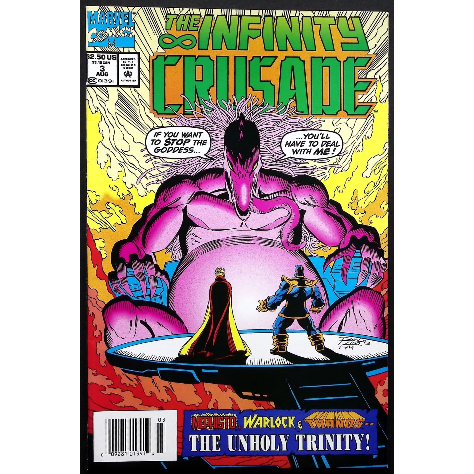 Marvel The Infinity Crusade Comic Books Issues 1 3 4 5 Lot VF- to NM- Newsstand - Thumbnail 5