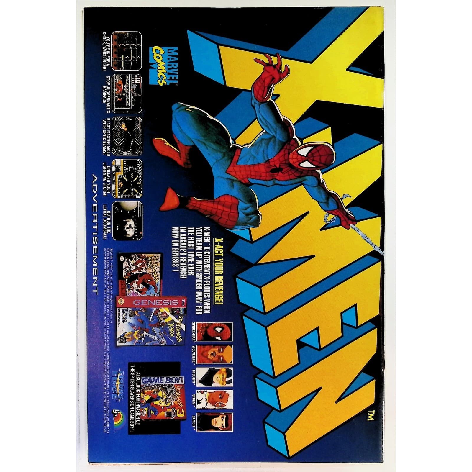 Web of Spider-Man #105 Newsstand Infinity Crusade Spider-Man Nightwatch 1993 - Thumbnail 2