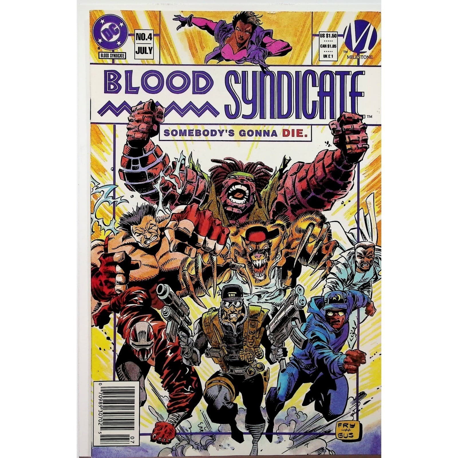 Blood Syndicate Icon Milestone Comics 4x Lot DC Comic Books Collectible Vintage - Thumbnail 2
