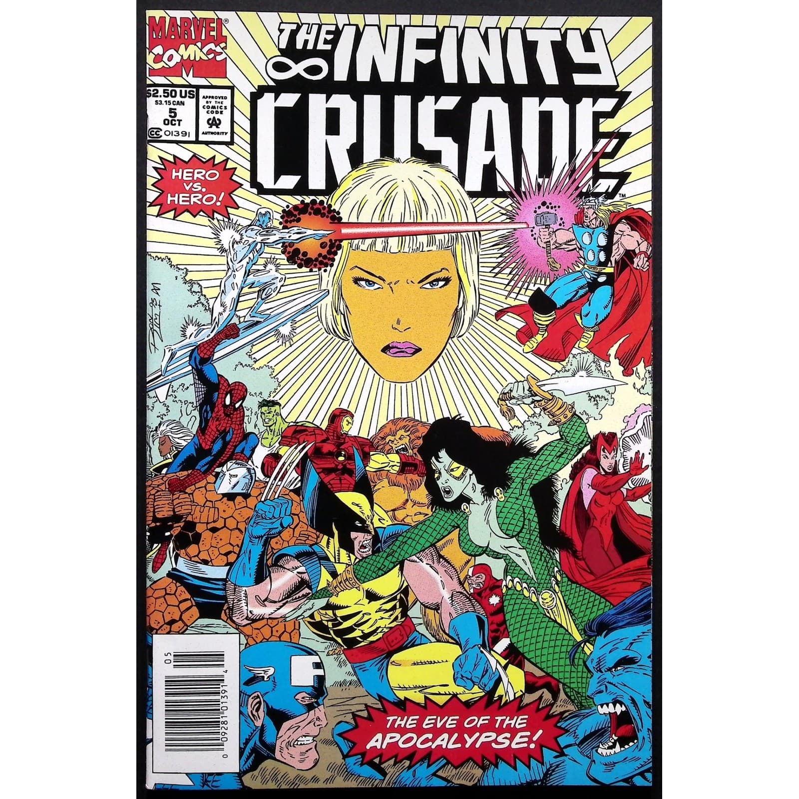 Marvel The Infinity Crusade Comic Books Issues 1 3 4 5 Lot VF- to NM- Newsstand - Thumbnail 3