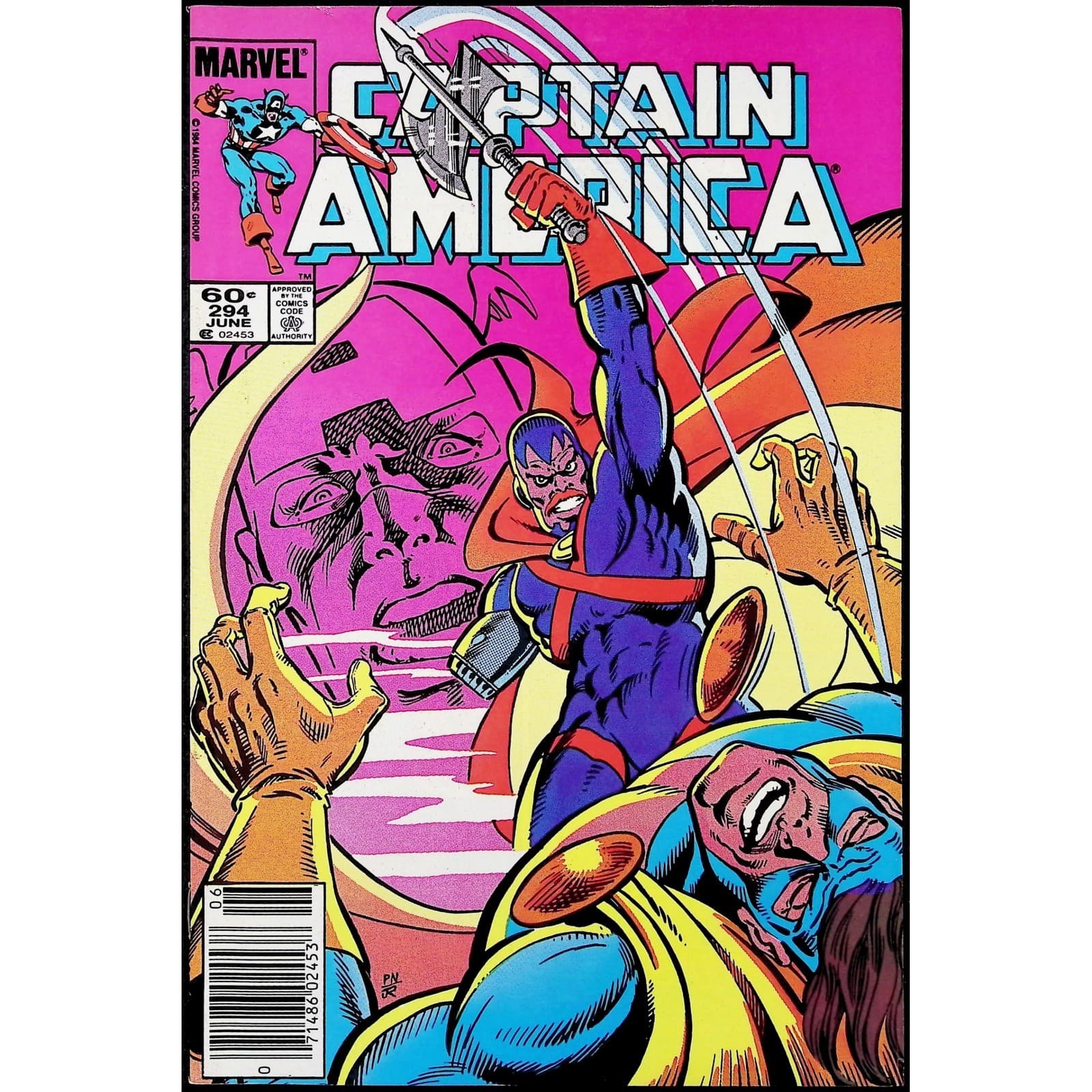 Captain America 3X Comic Lot 292 293 294 Newsstand 1st Black Crow Sisters of Sin - Thumbnail 6