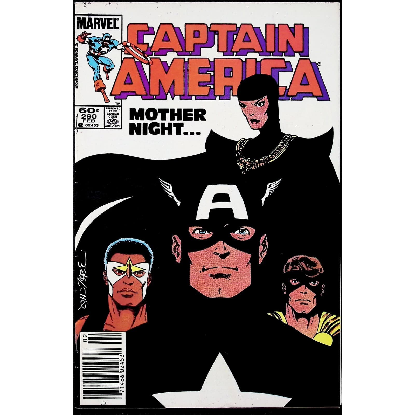 Captain America 2X Comic Lot #290 291 1st Mother Superior Newsstand Marvel - Thumbnail 2