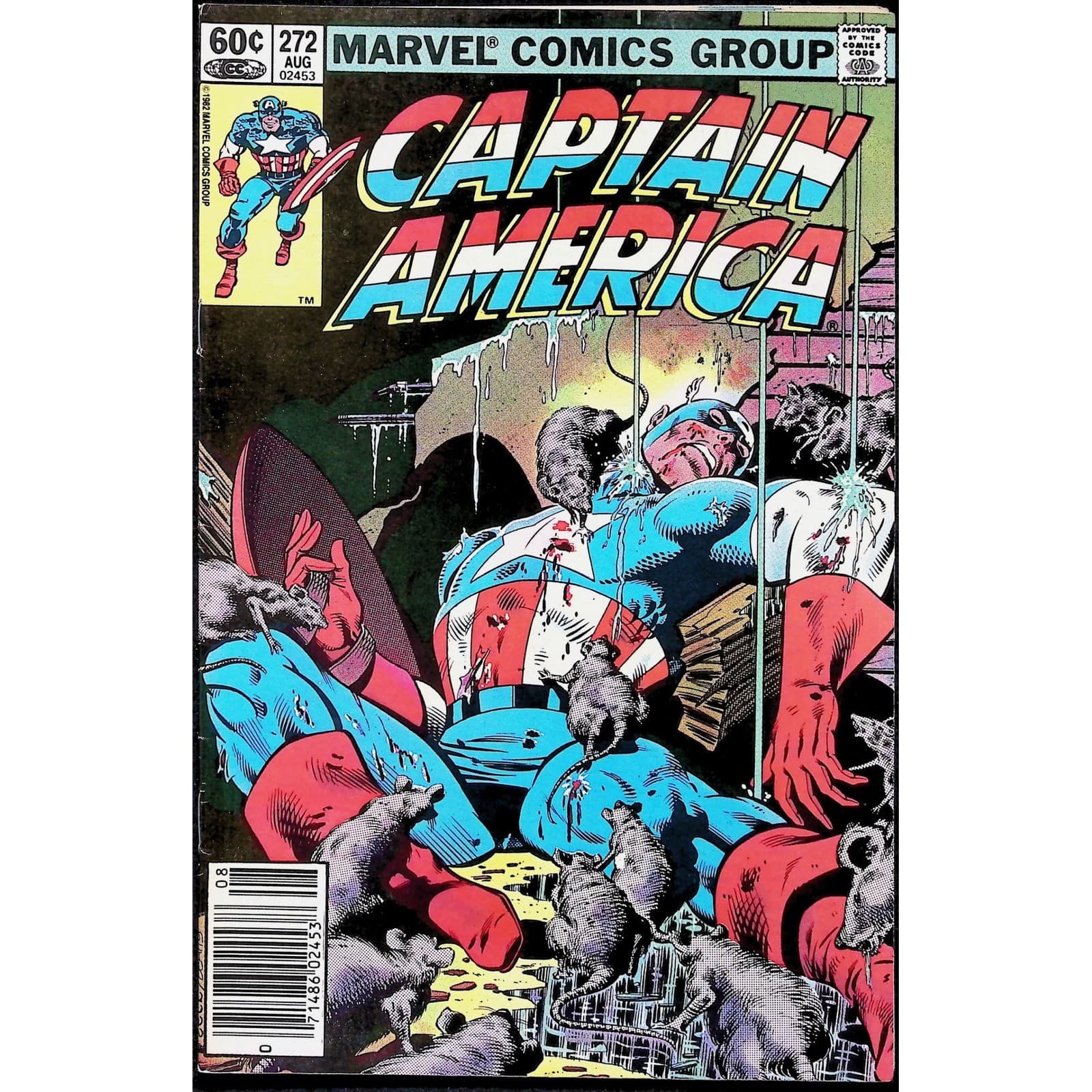 Captain America 4X Comic Lot #272 277 278 279 Newsstand 1st Vermin Marvel - Thumbnail 2