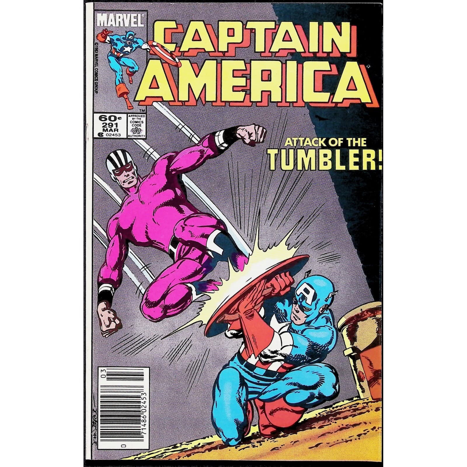 Captain America 2X Comic Lot #290 291 1st Mother Superior Newsstand Marvel - Thumbnail 4