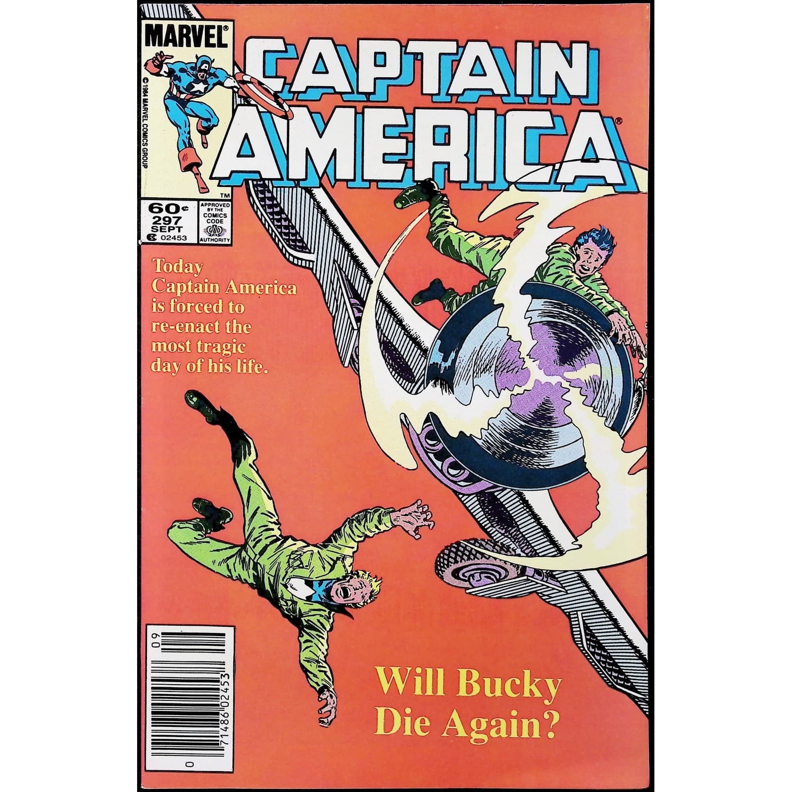 Captain America 2X Comic Lot #295 297 Newsstand 1st Cover Sisters of Sin Marvel - Thumbnail 4