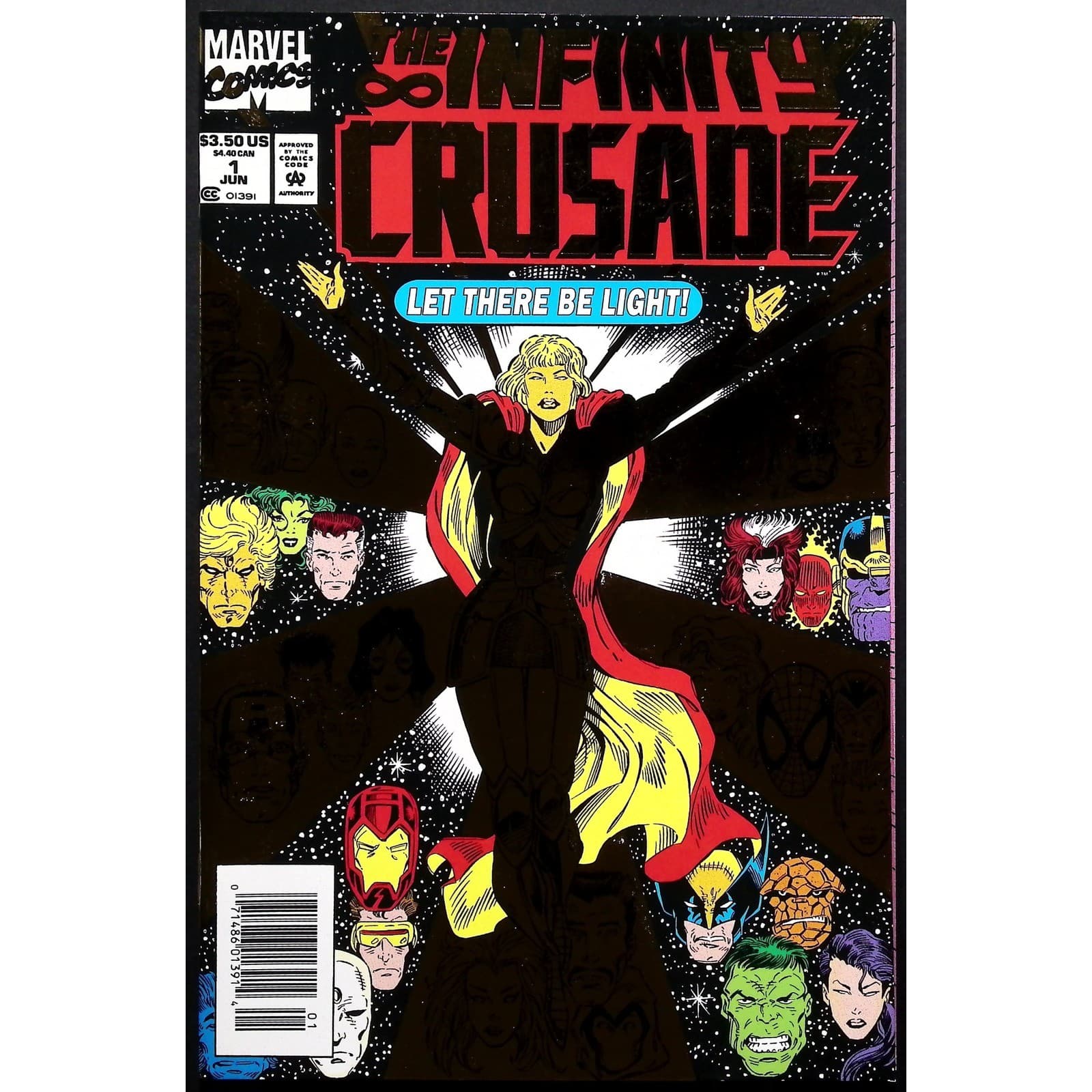 Marvel The Infinity Crusade Comic Books Issues 1 3 4 5 Lot VF- to NM- Newsstand - Thumbnail 2