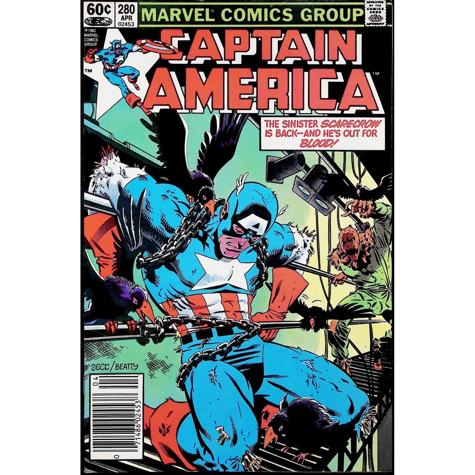Captain America 3X Marvel Comic Lot 280 281 282 Newsstand 1st Nomad Spider-Woman - Thumbnail 2