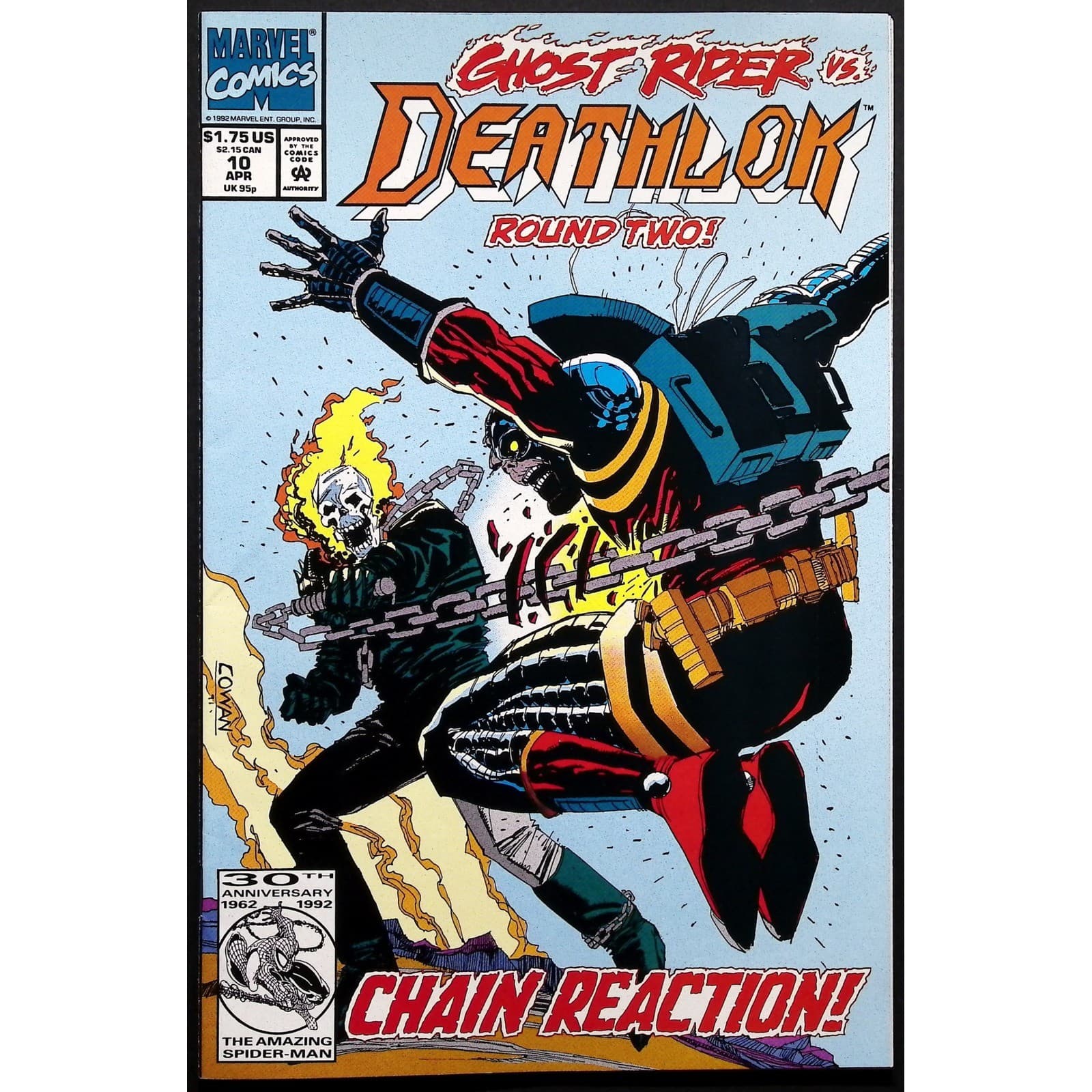 Deathlok 8x Comic Book Lot Issues 1,2,4,5,6,7,9,10 Ghost Rider Punisher NS VF - Thumbnail 4