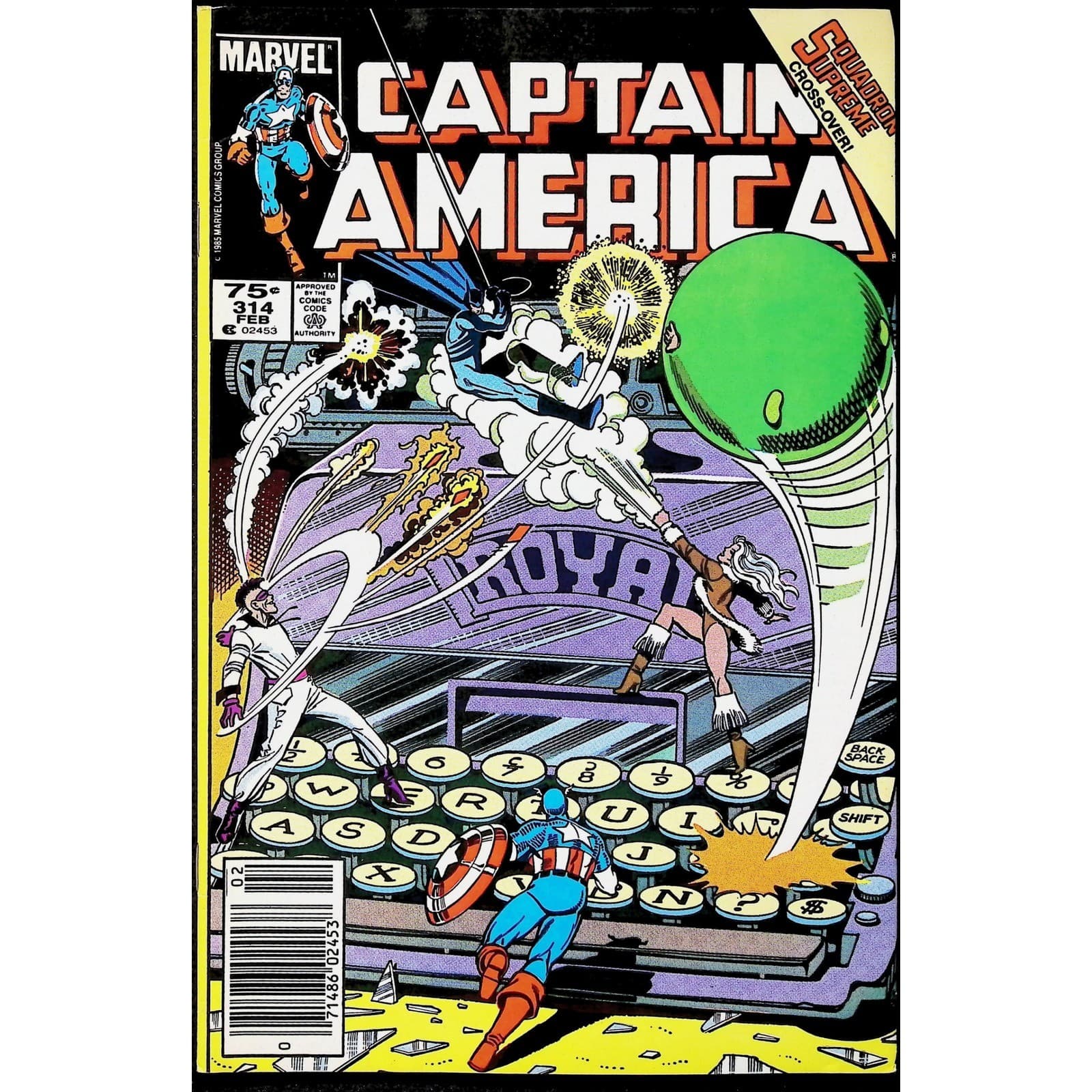 Captain America 2X Comic Lot #313 314 Death of MODOK Newsstand Squadron Supreme - Thumbnail 4