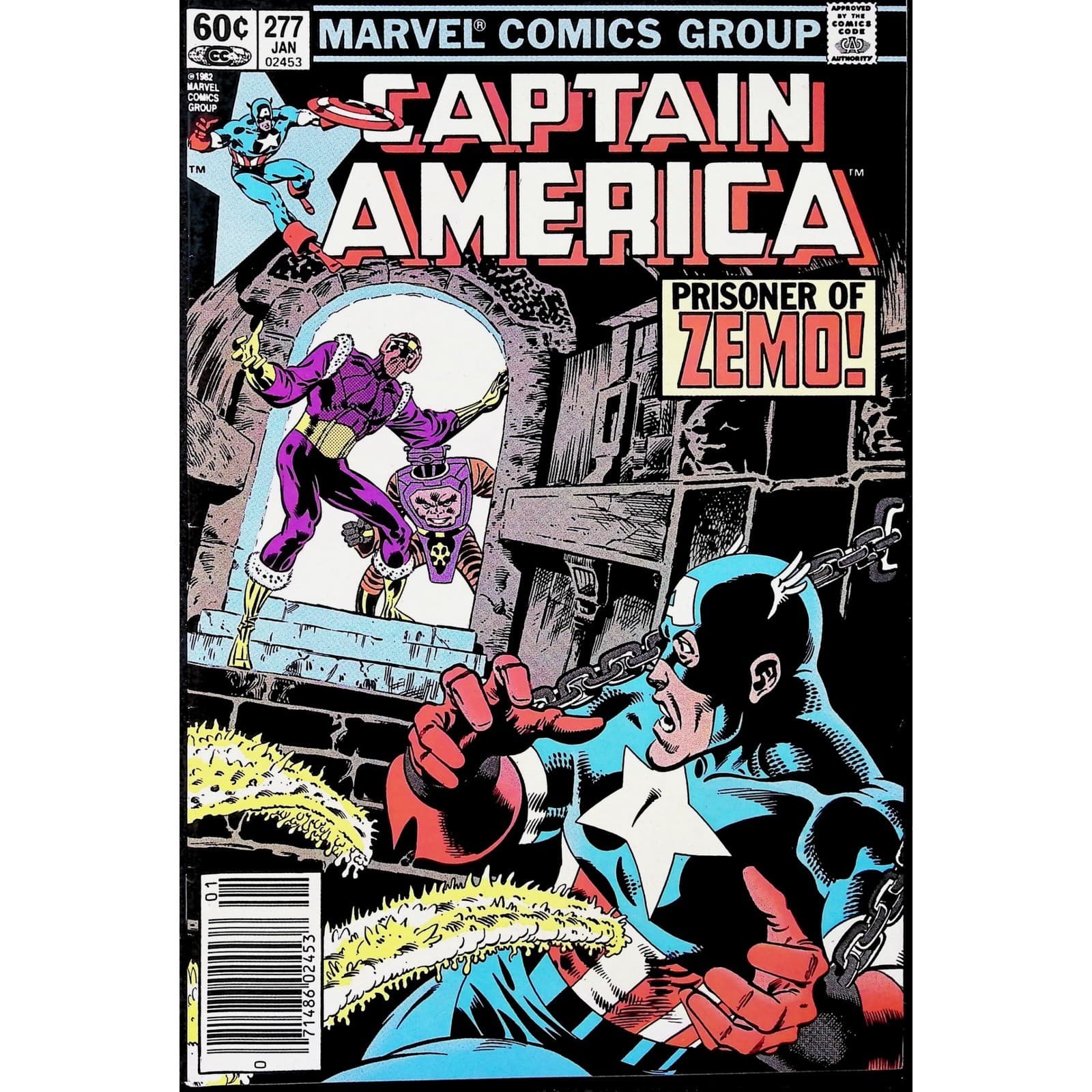 Captain America 4X Comic Lot #272 277 278 279 Newsstand 1st Vermin Marvel - Thumbnail 4