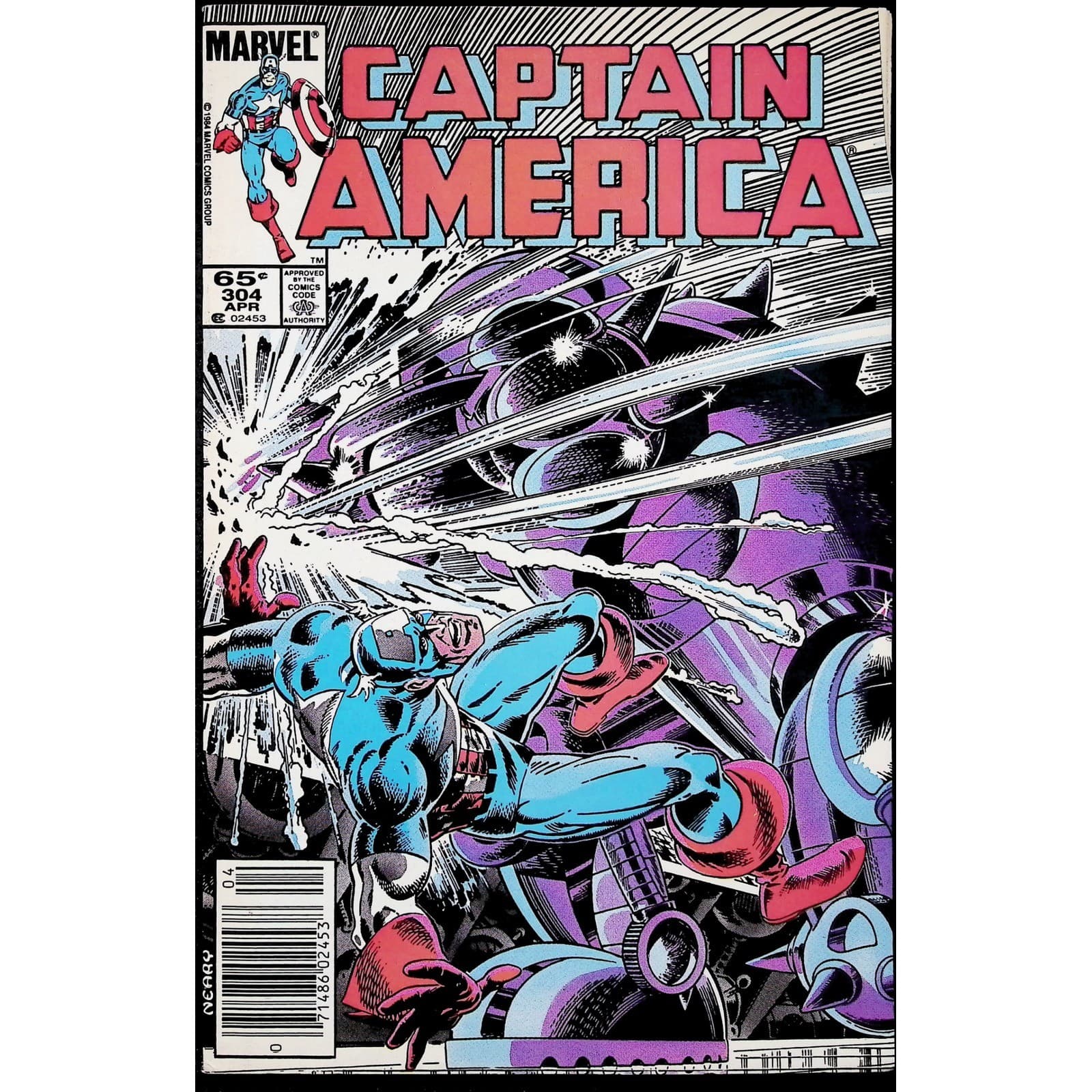 Captain America 4X Comic Lot #303 304 310 311 Newsstand 1st Serpent Society Marv - Thumbnail 4