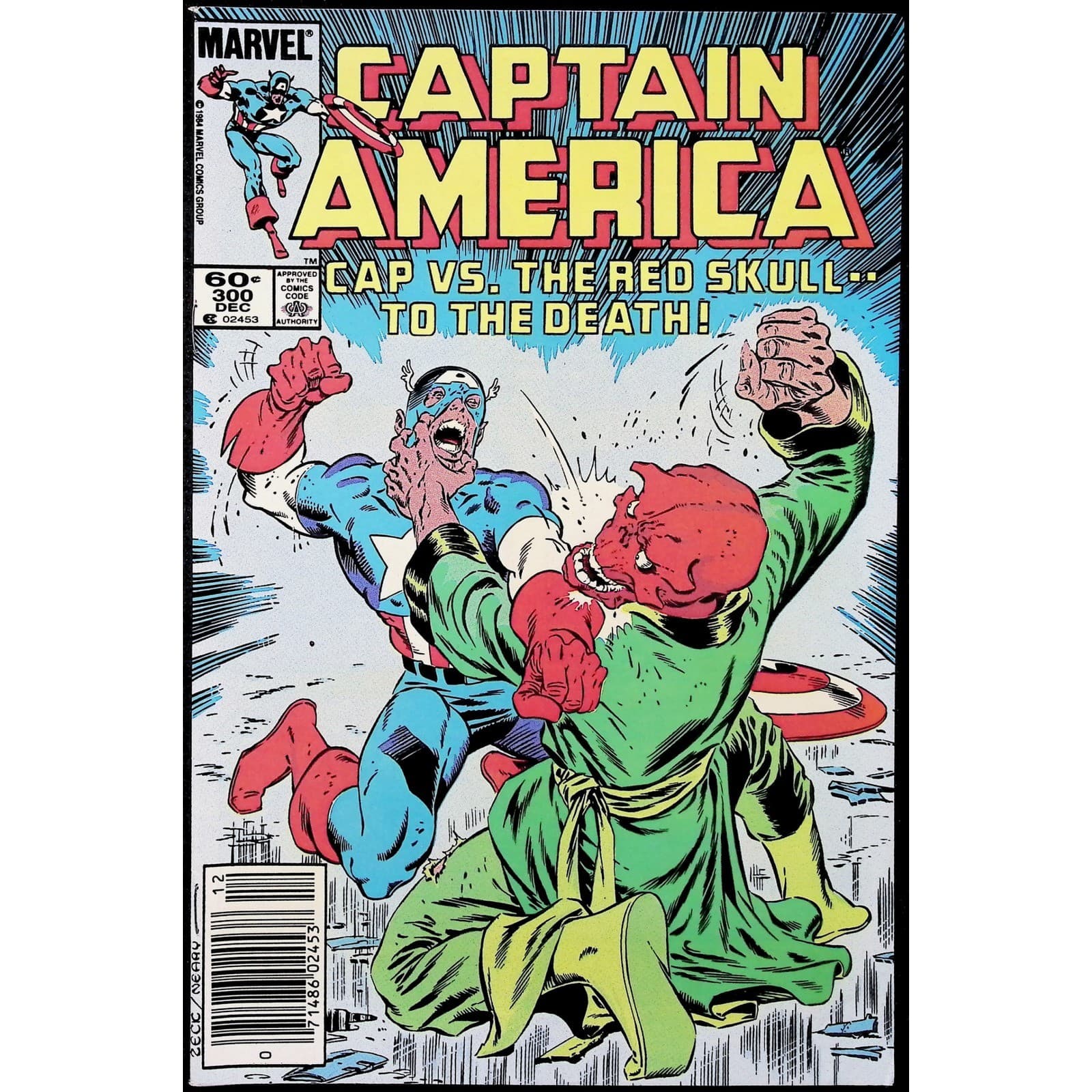 Captain America 4X Comic Lot #299 300 301 302 Newsstand Death Red Skull Marvel - Thumbnail 4