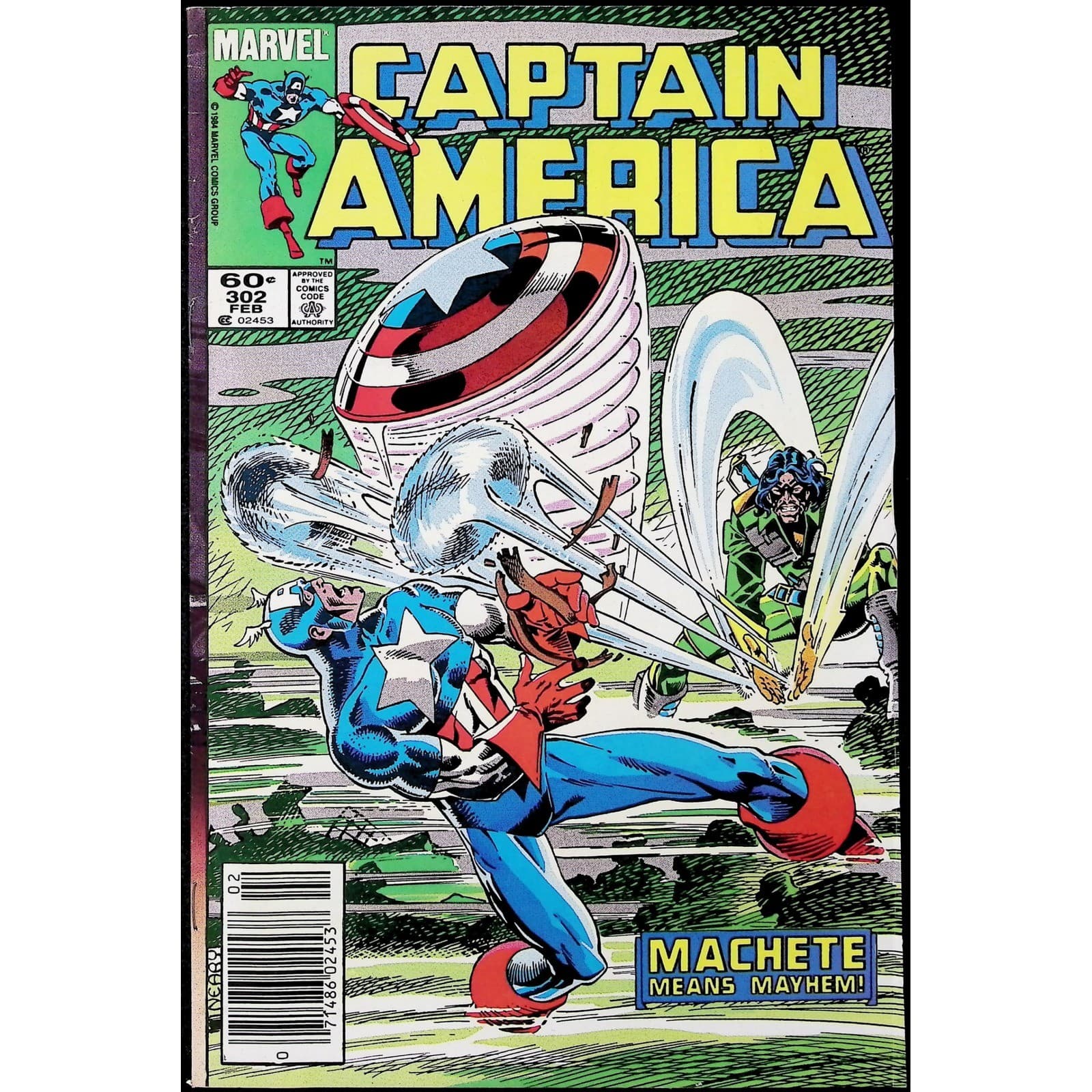 Captain America 4X Comic Lot #299 300 301 302 Newsstand Death Red Skull Marvel - Thumbnail 6