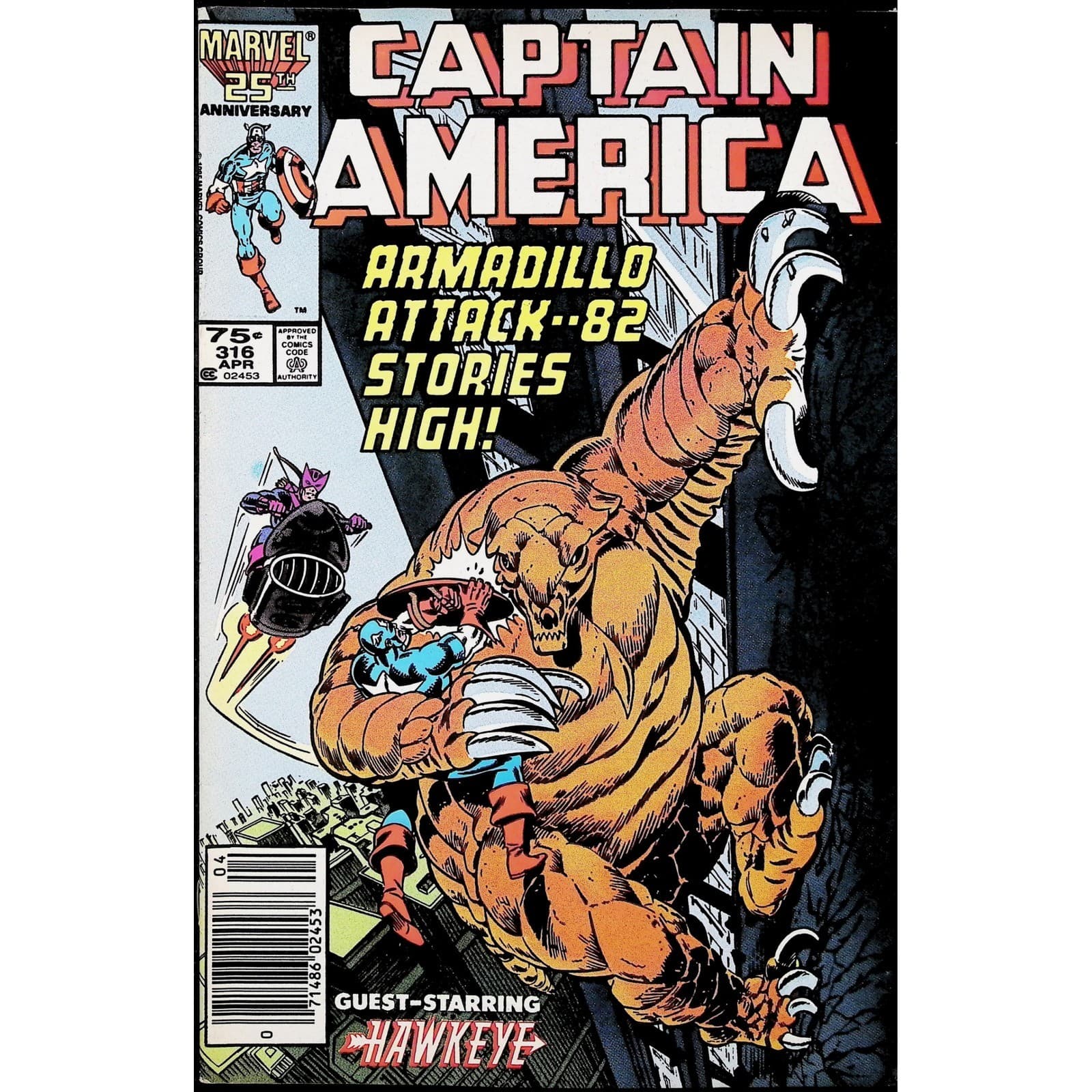 Captain America 4X Comic Lot #315 316 316 318 Newsstand Marvel Serpent Society - Thumbnail 4