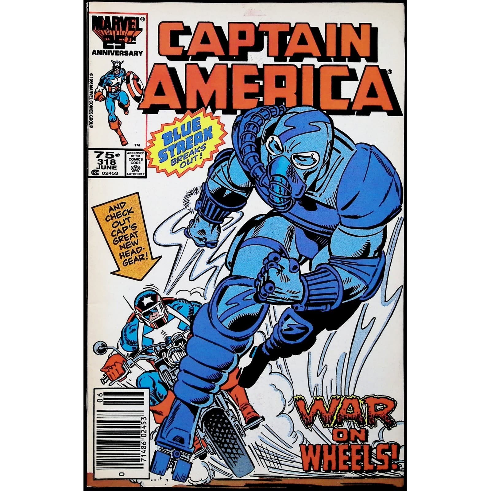 Captain America 4X Comic Lot #315 316 316 318 Newsstand Marvel Serpent Society - Thumbnail 8