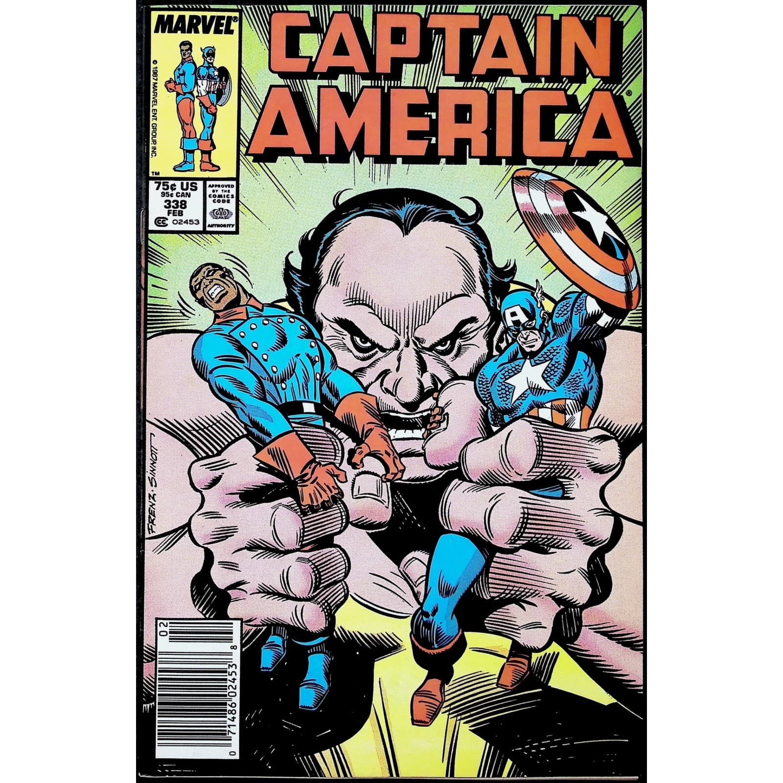 Captain America 4X Comic Lot #335 336 337 338 1st The Captain Newsstand Marvel - Thumbnail 8