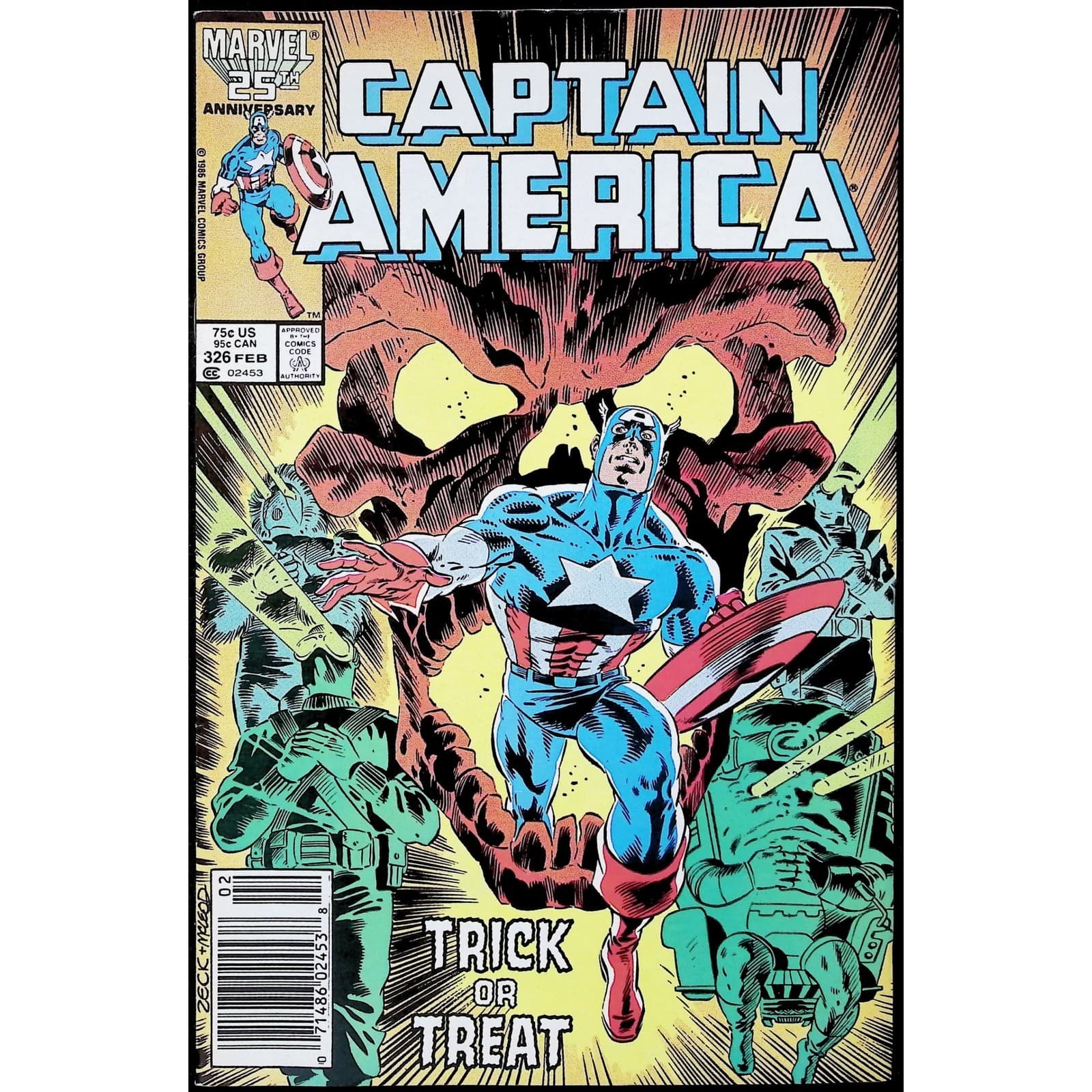Captain America 3X Comic Lot #326 327 329 Newsstand Super Patriot Power Broker - Thumbnail 2