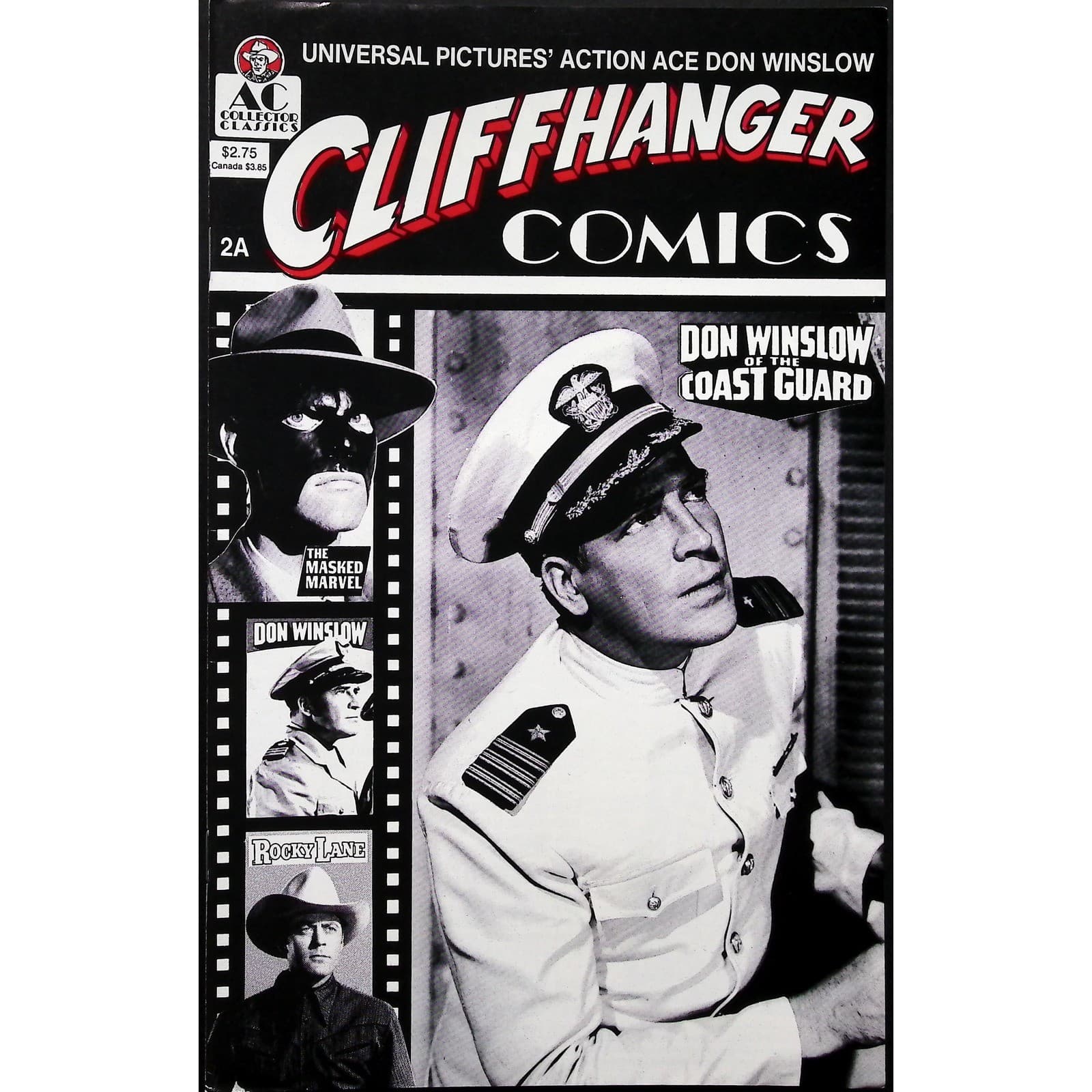 AC Comics Cliffhanger Comics #1A 2A 2x Comic Lot Masked Marvel Don Winslow - Thumbnail 2