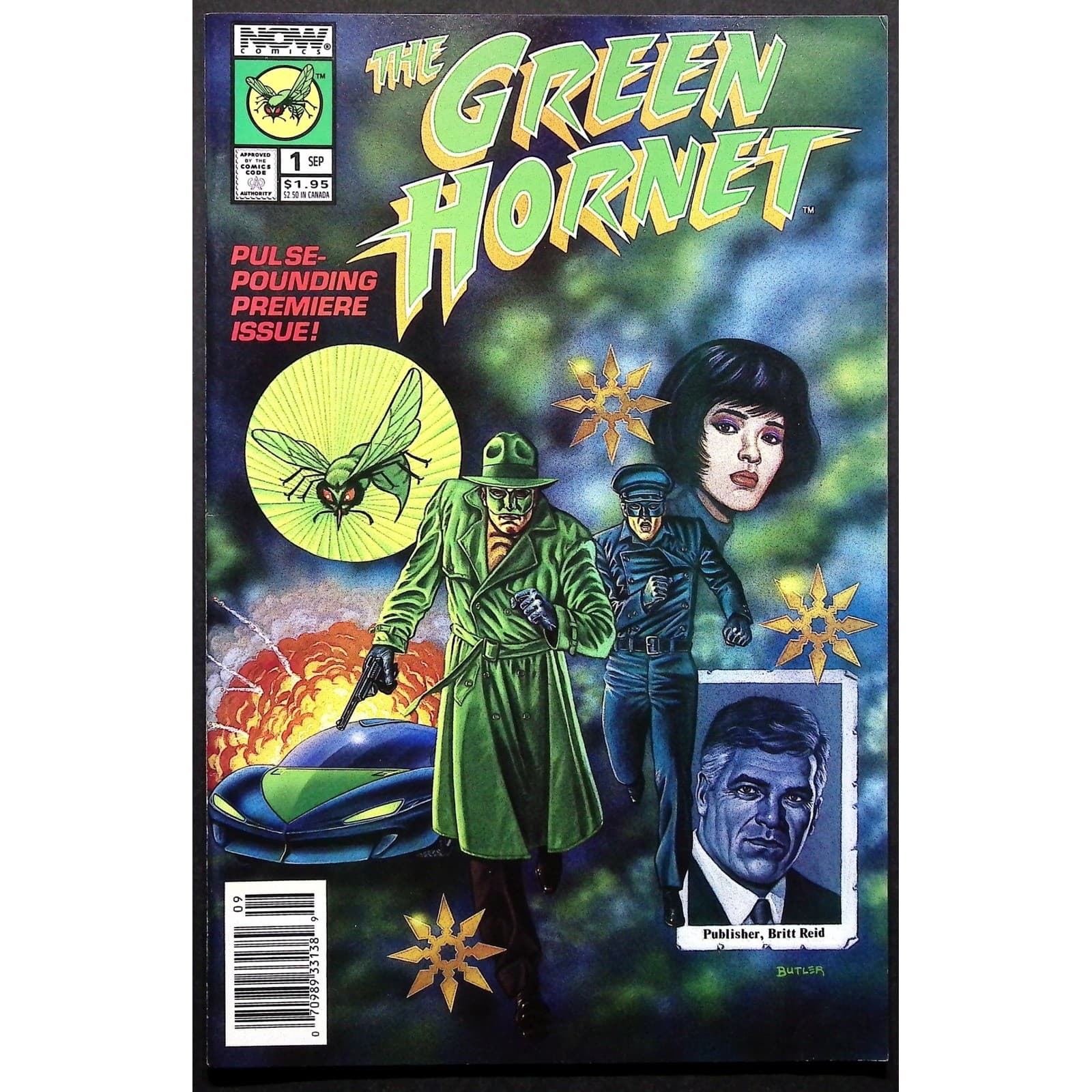 NOW Comics The Green Hornet 1 2 3 Comic Books Lot Set Newsstand 1991 Chuck Dixon - Thumbnail 4