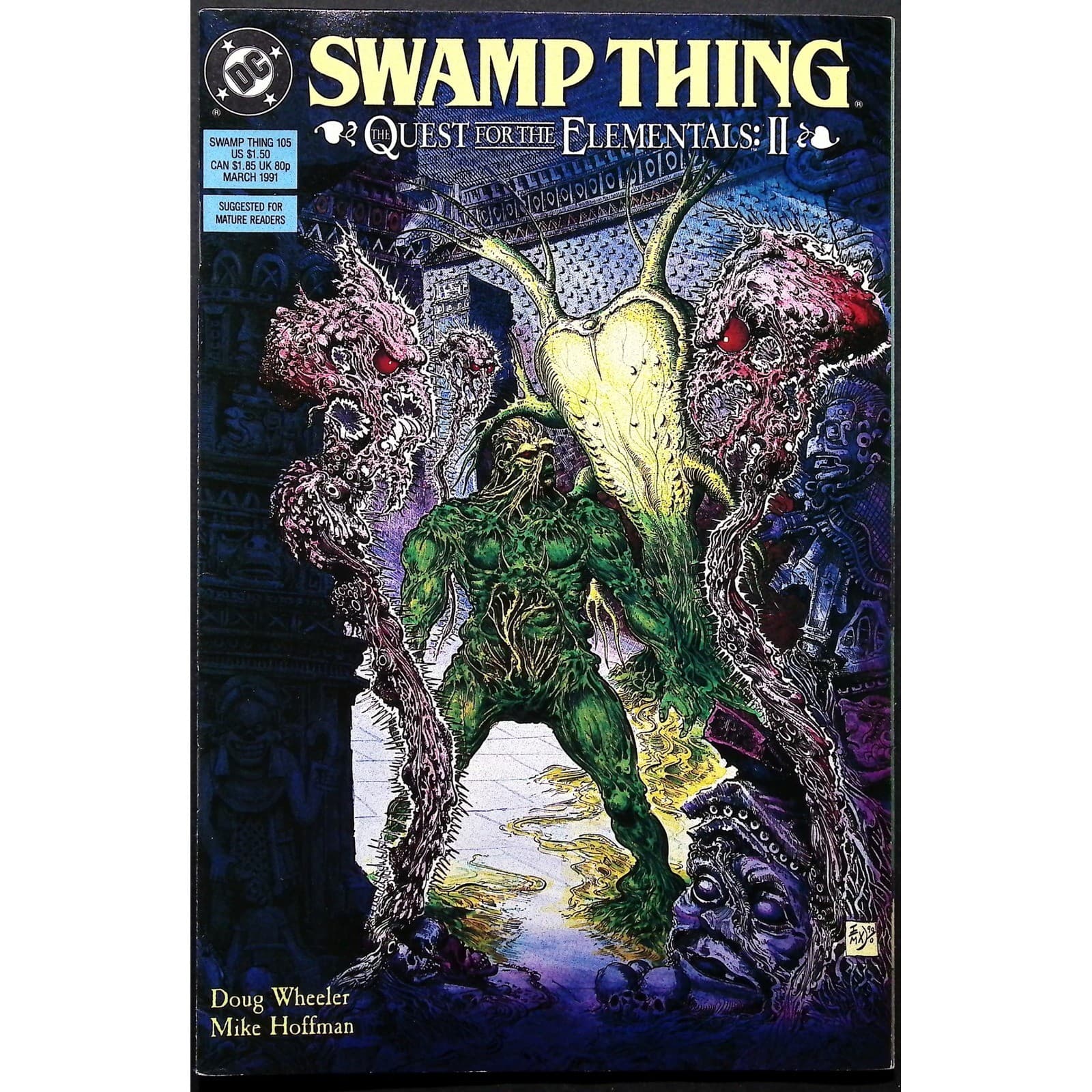 Swamp Thing 98 105 1990-91 DC Comics Doug Wheeler John Totleben Art 2x Issue Lot - Thumbnail 2