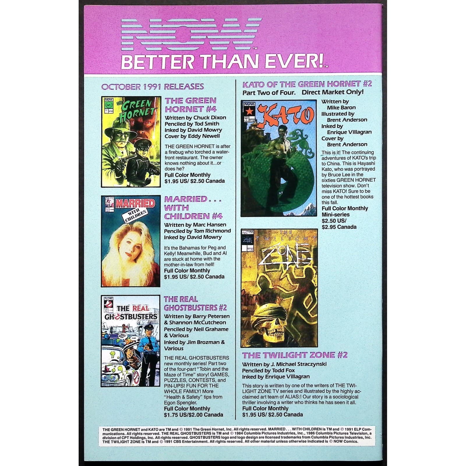NOW Comics The Green Hornet 1 2 3 Comic Books Lot Set Newsstand 1991 Chuck Dixon - Thumbnail 5